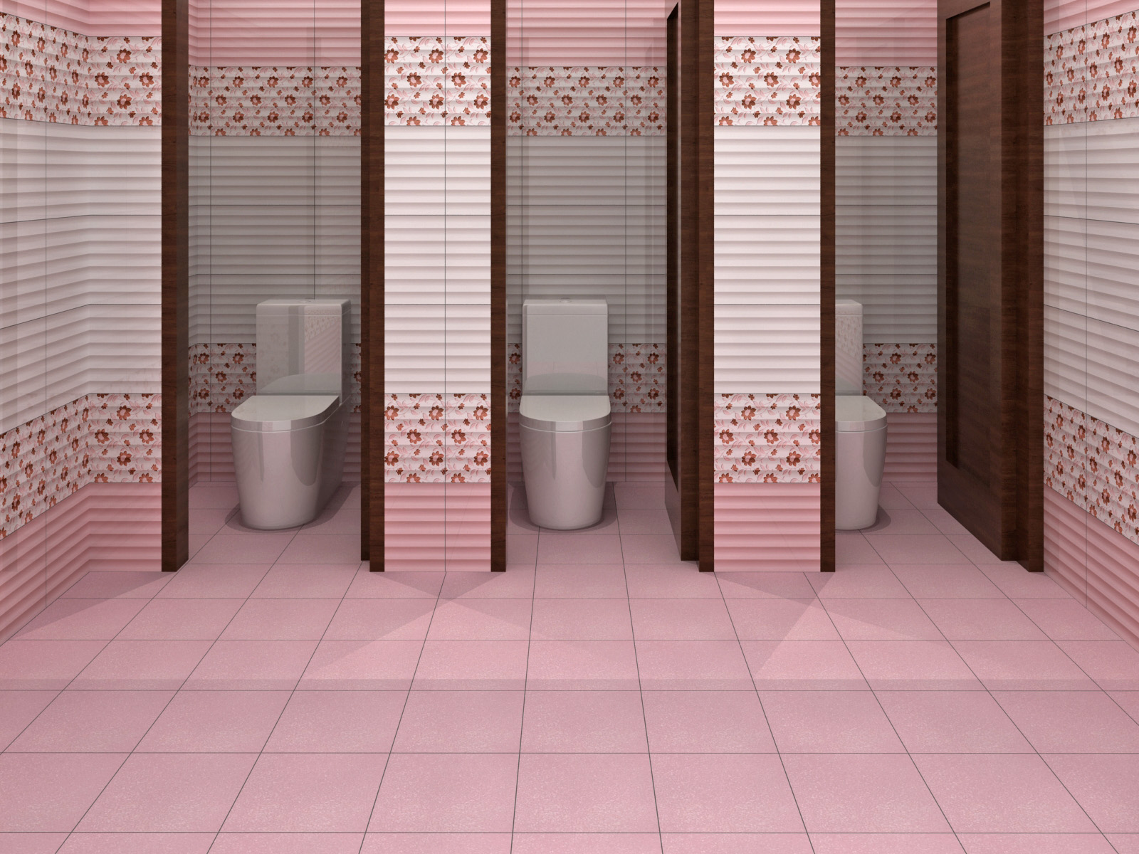 Glossy Finish ODH Hanger Pink HL Ceramic tile 300x450 mm