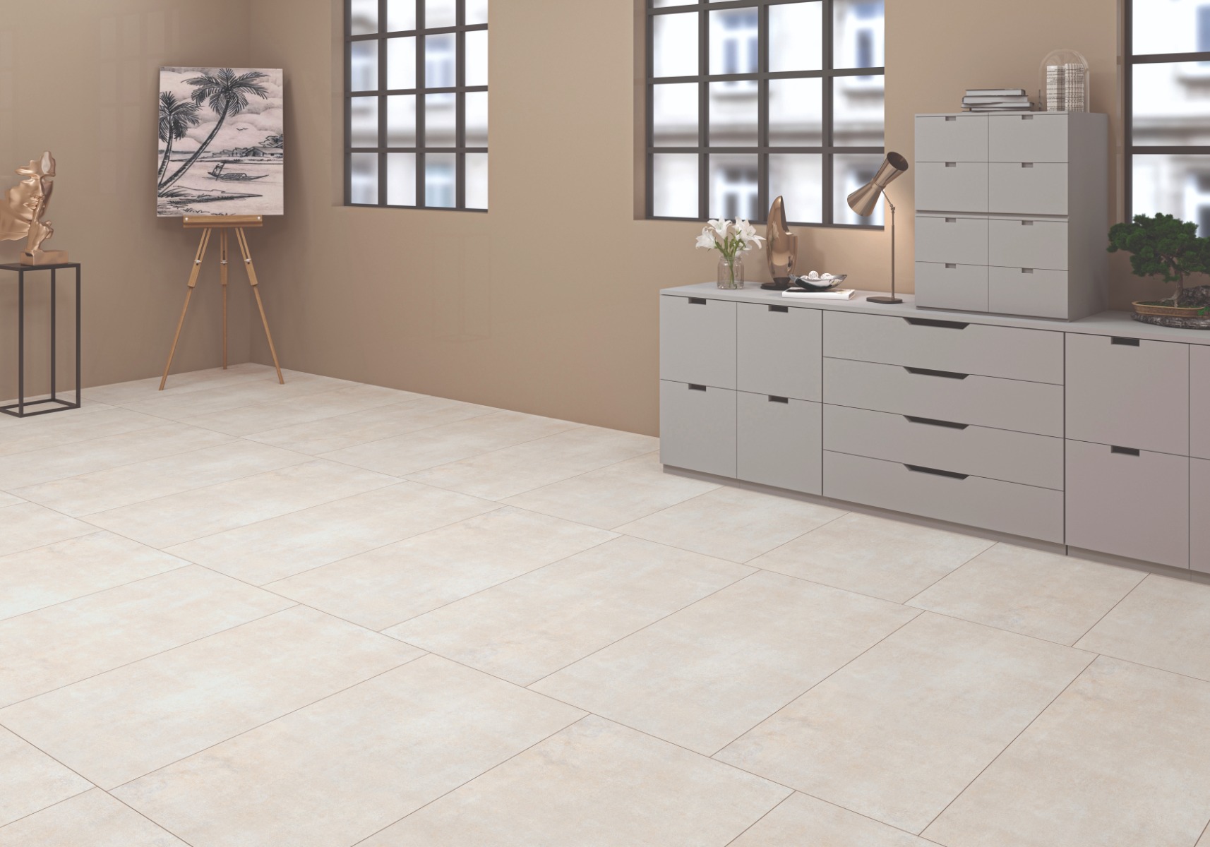 Matte Finish BHF Grunge Beige FT Forever tile 600x1200 mm