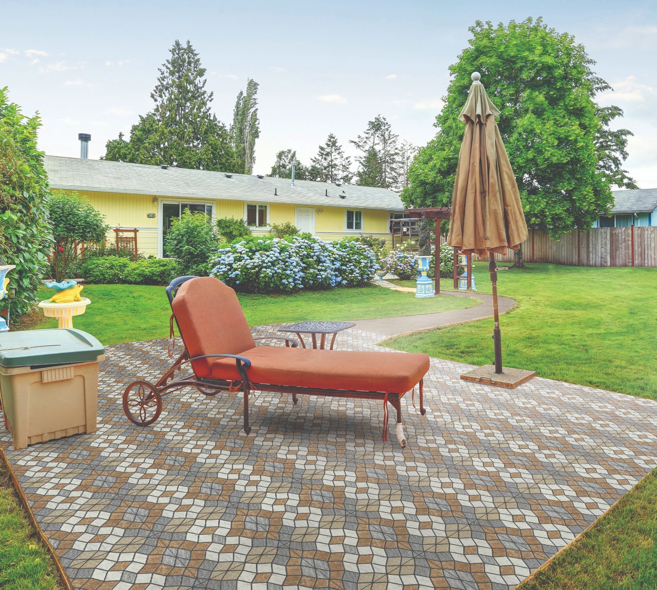 Matte Finish Hulk Multi Pavers tile 300x300 mm