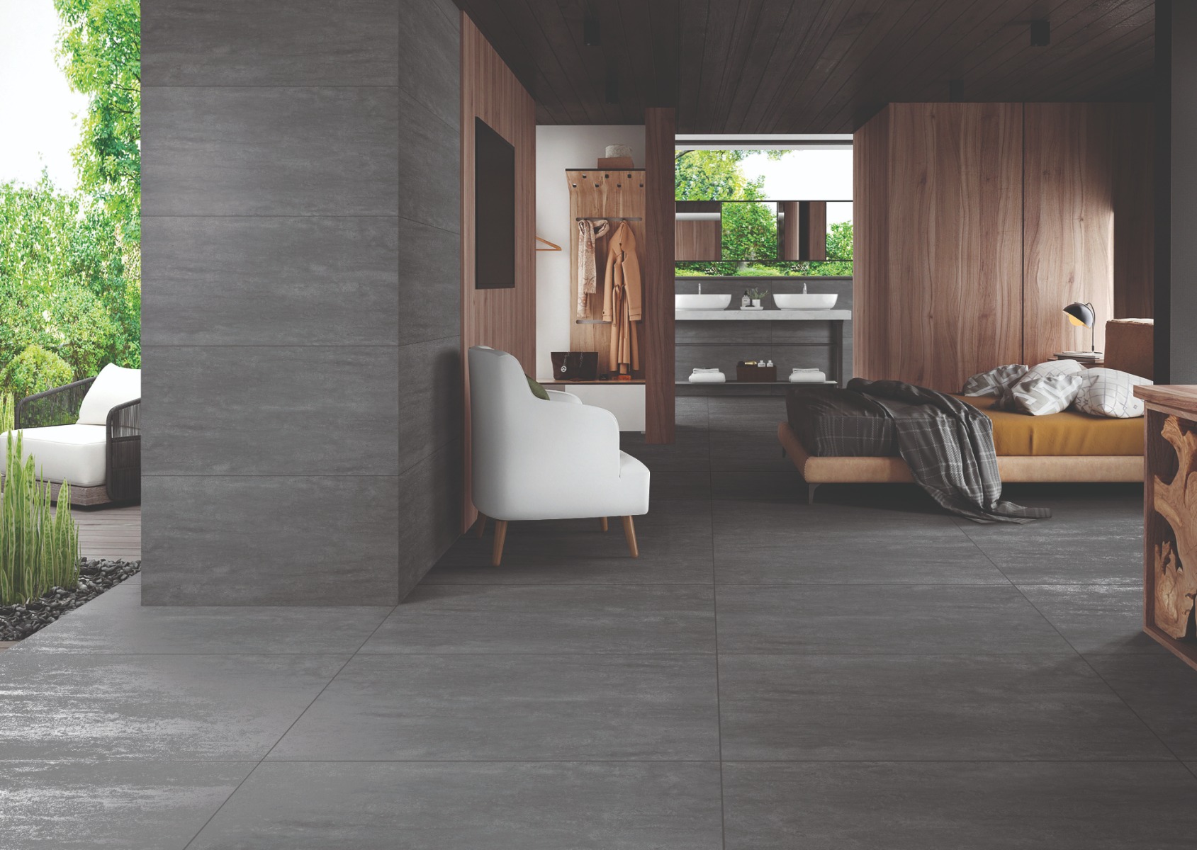 Matte Finish BHF Sandstone Grey FT Forever tile 600x1200 mm