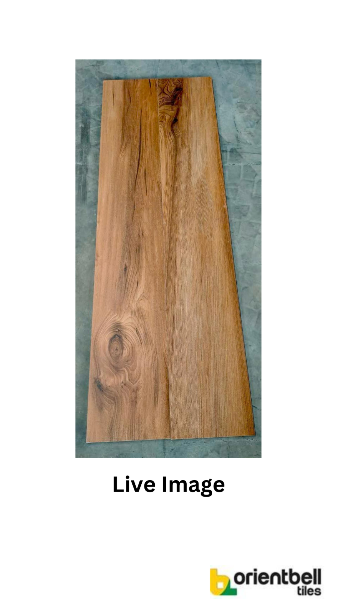 Matte Finish DR DGVT Larch  Wood Honey Glazed Vitrified Tiles 200x1200 mm