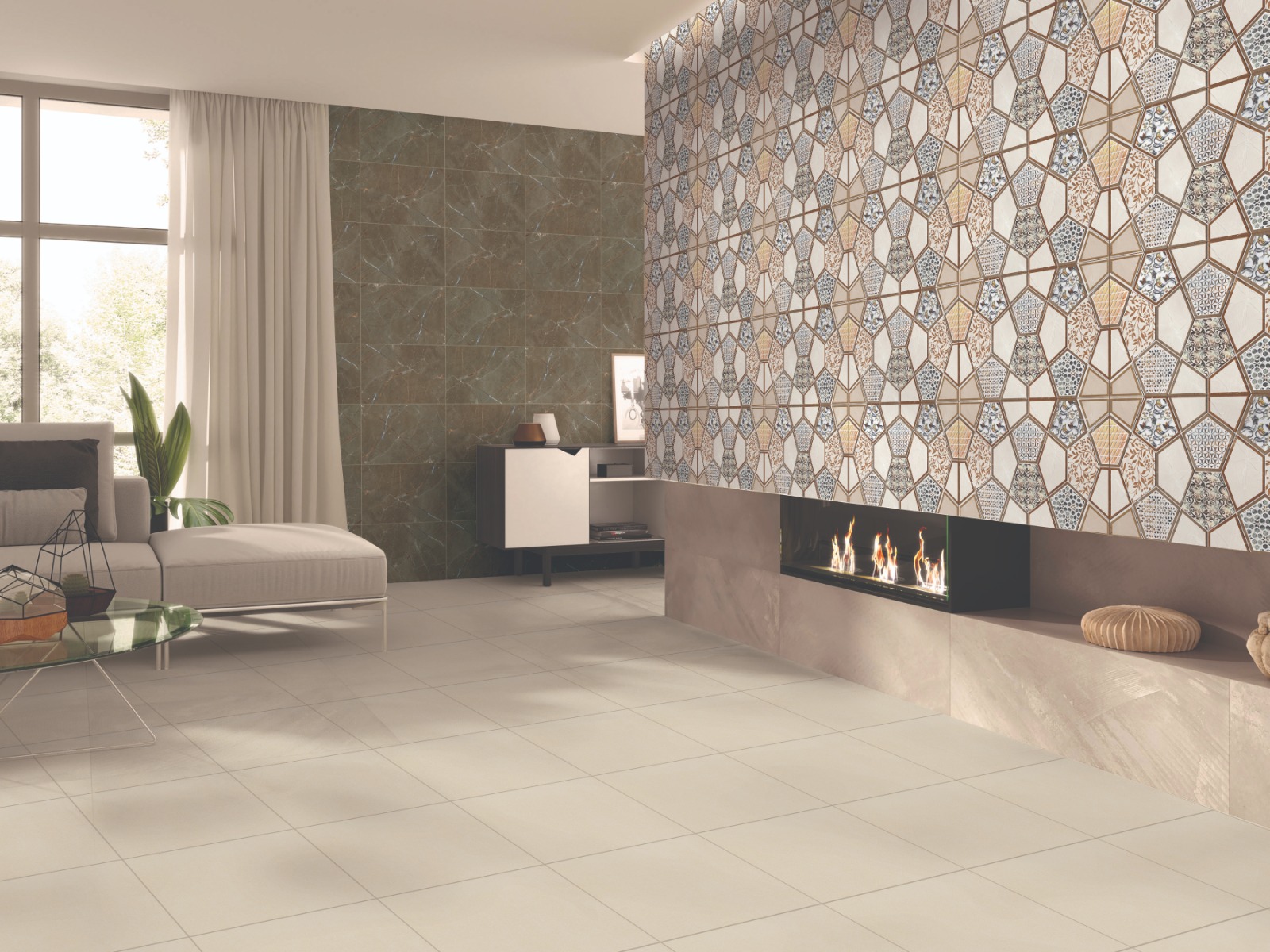 Matte Finish Anti-Skid EC Honey Peach Ceramic tile 300x300 mm