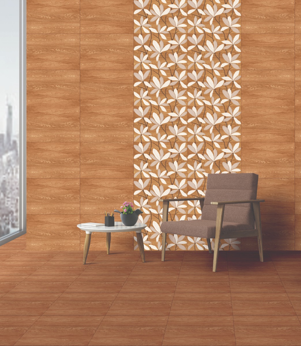 Matte Finish Anti-Skid EC Venezia Wood DK Ceramic tile 300x300 mm