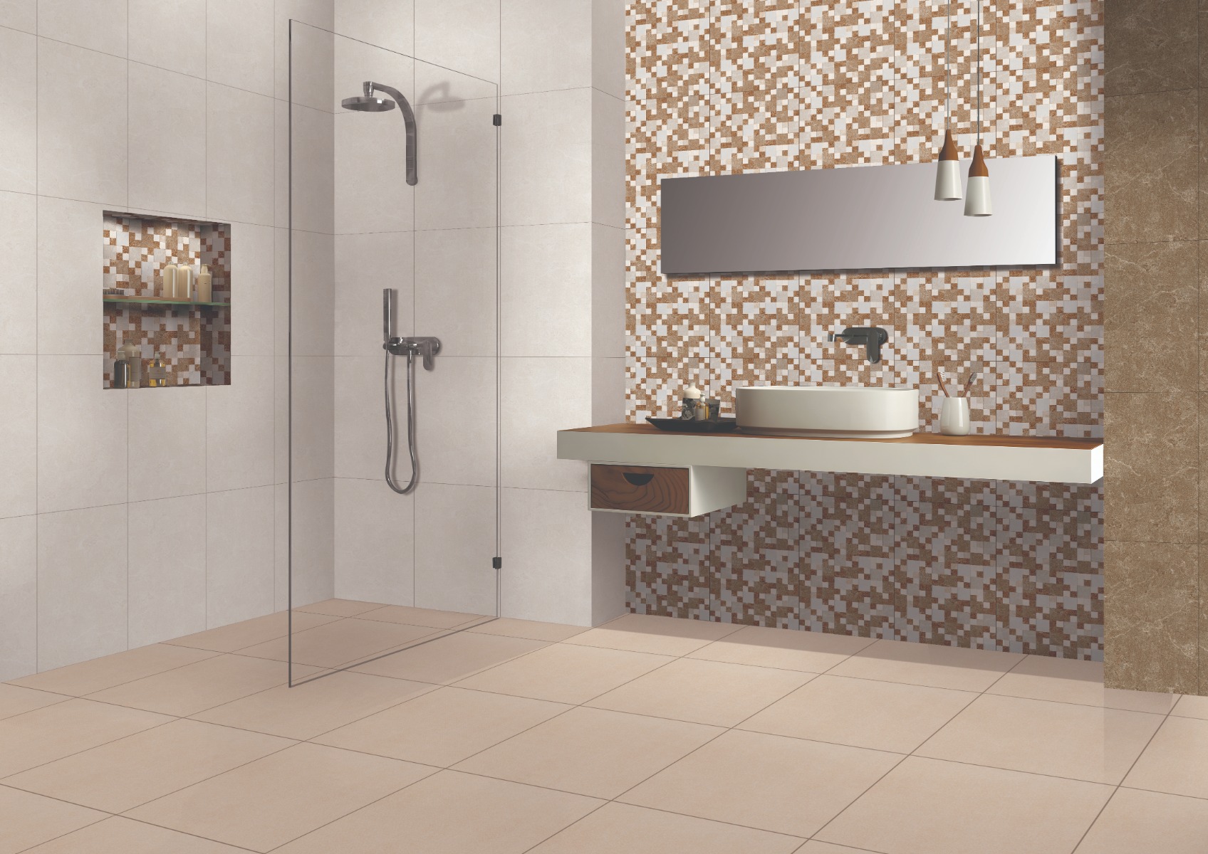 Matte Finish Anti-Skid EC Creama Ceramic tile 300x300 mm