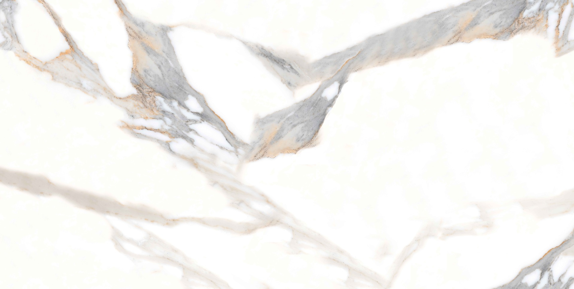 Matte Finish Baby Satin Calacatta Fantasy Marble Glazed Vitrified Tiles 600x1200 mm