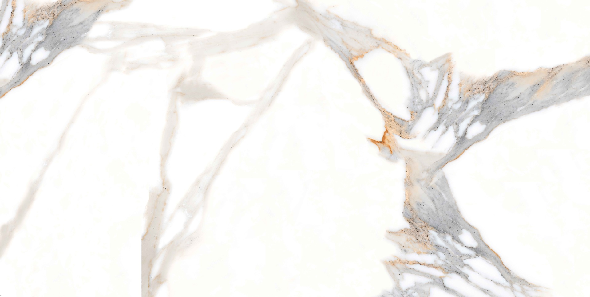 Matte Finish Baby Satin Calacatta Fantasy Marble Glazed Vitrified Tiles 600x1200 mm