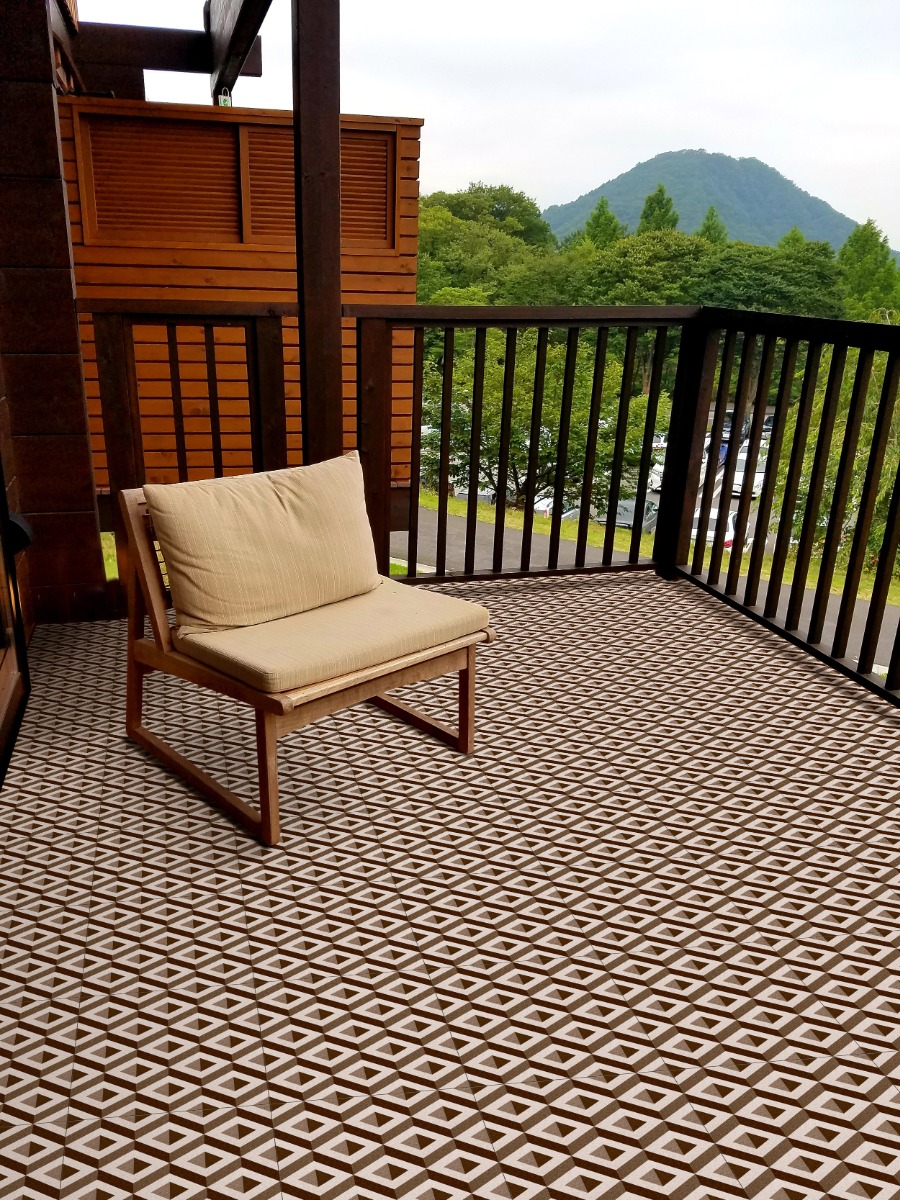 Matte Finish BDM Anti-Skid EC 3D Box Brown Ceramic tile 300x300 mm