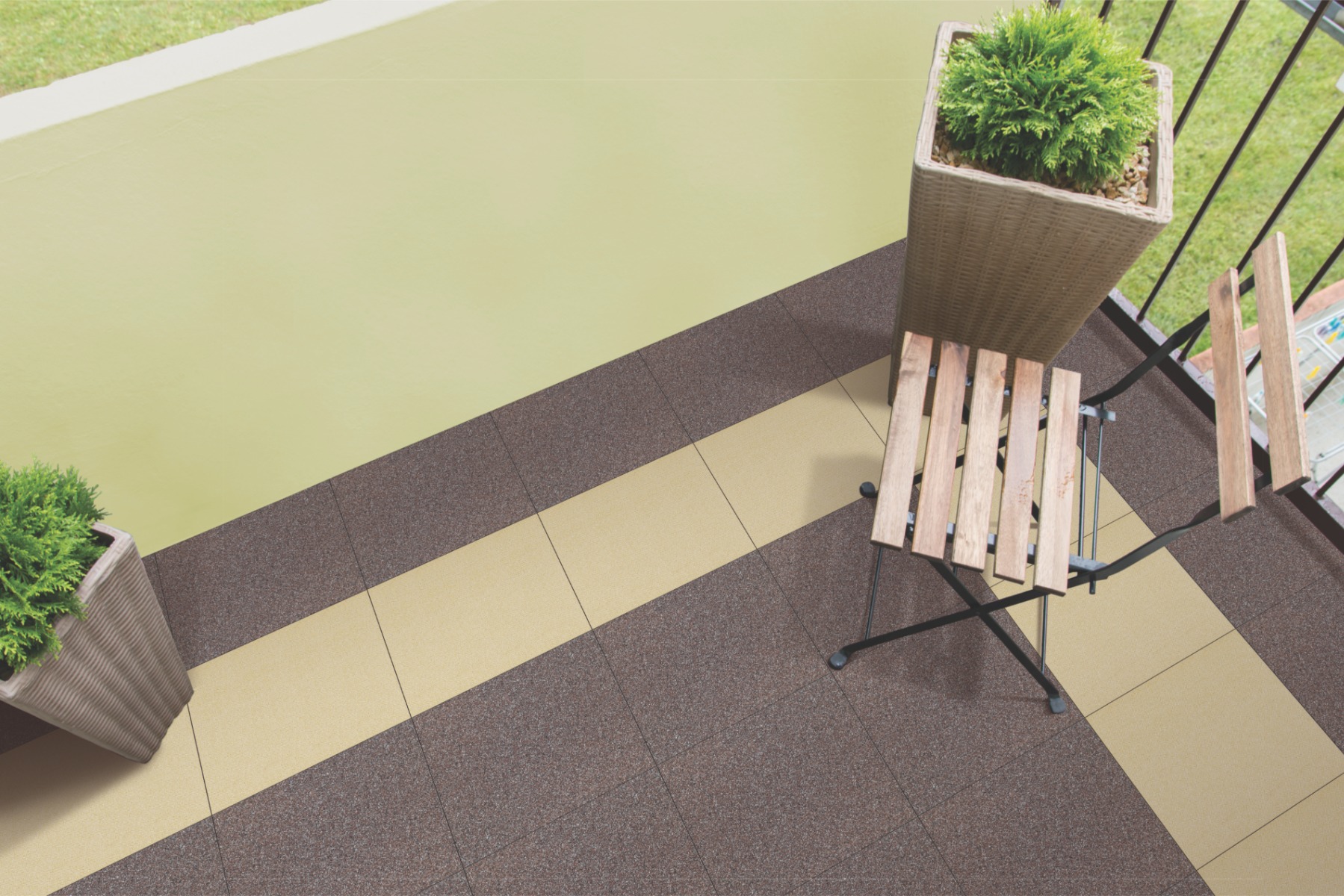 Matte Finish BFM Anti-Skid EC Wenge Ceramic tile 300x300 mm