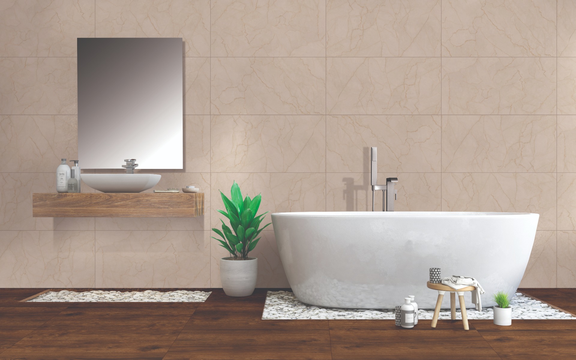 Matte Finish Carving Bottocino Beige Carving tile 600x1200 mm