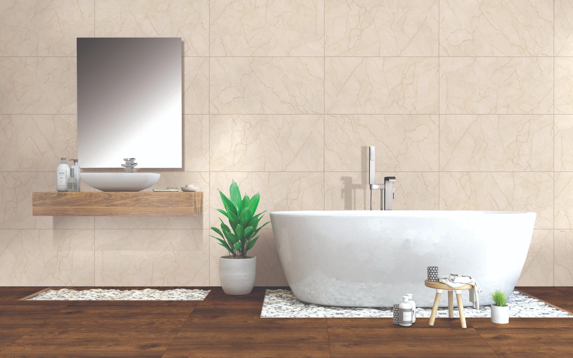 Matte Finish DR Carving Bottocino Beige Carving tile 600x1200 mm