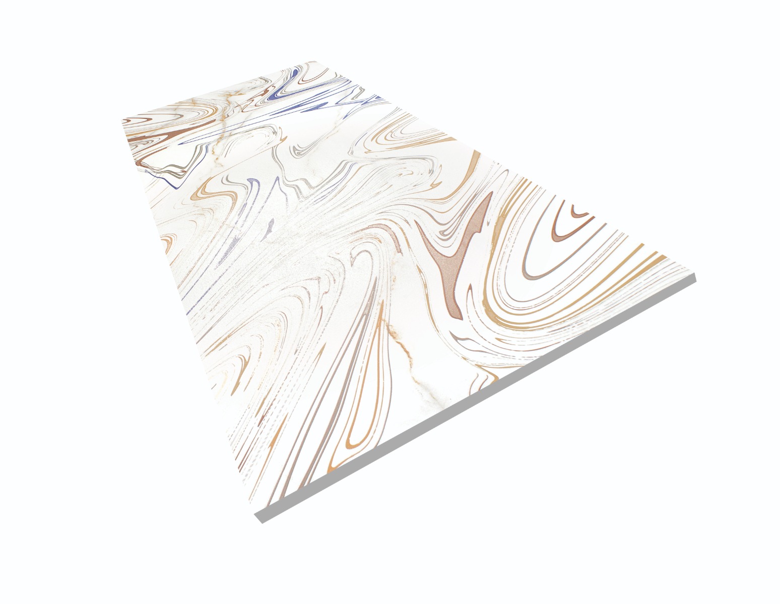 Matte Finish Carving Decor Liquid Art Multi Glazed Vitrified Tiles 600x1200 mm