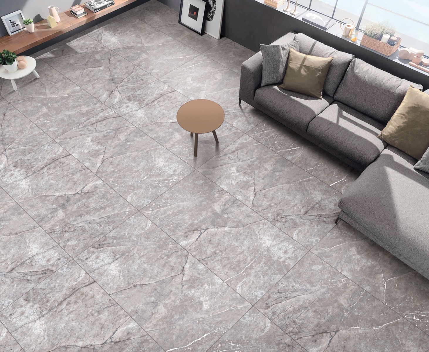 Matte Finish Carving Natural Veins Marble Glazed Vitrified Tiles 600x1200 mm