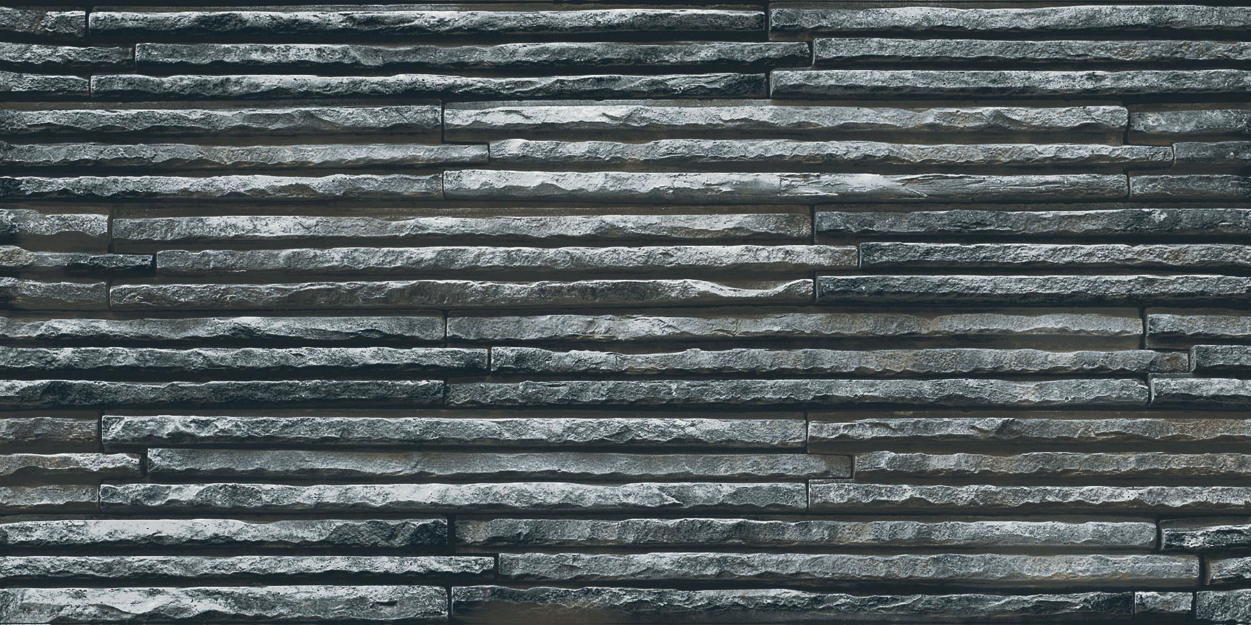 Matte Finish Craftclad Strips Black Glazed Vitrified Tiles 300x600 mm