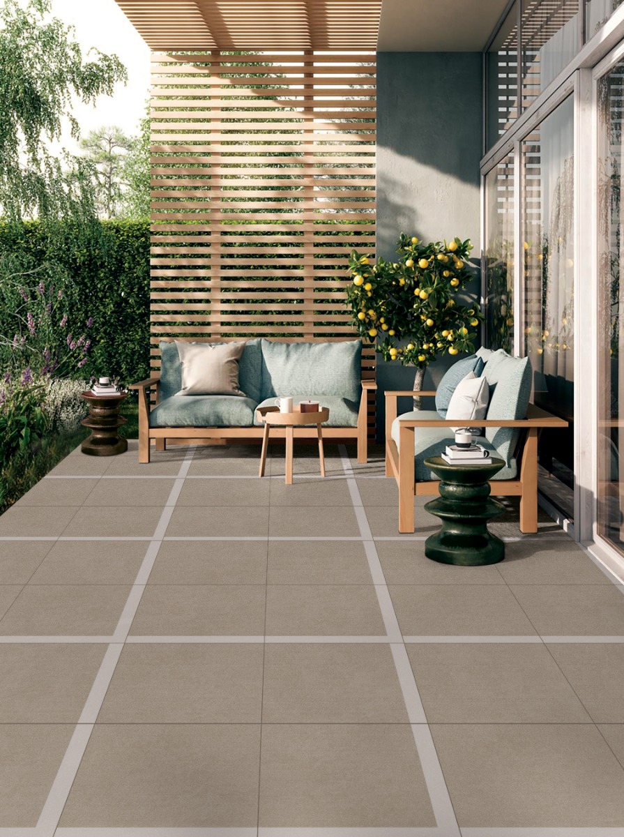 Matte Finish DGVT Cementum Crema Vitrified tile 600x600 mm