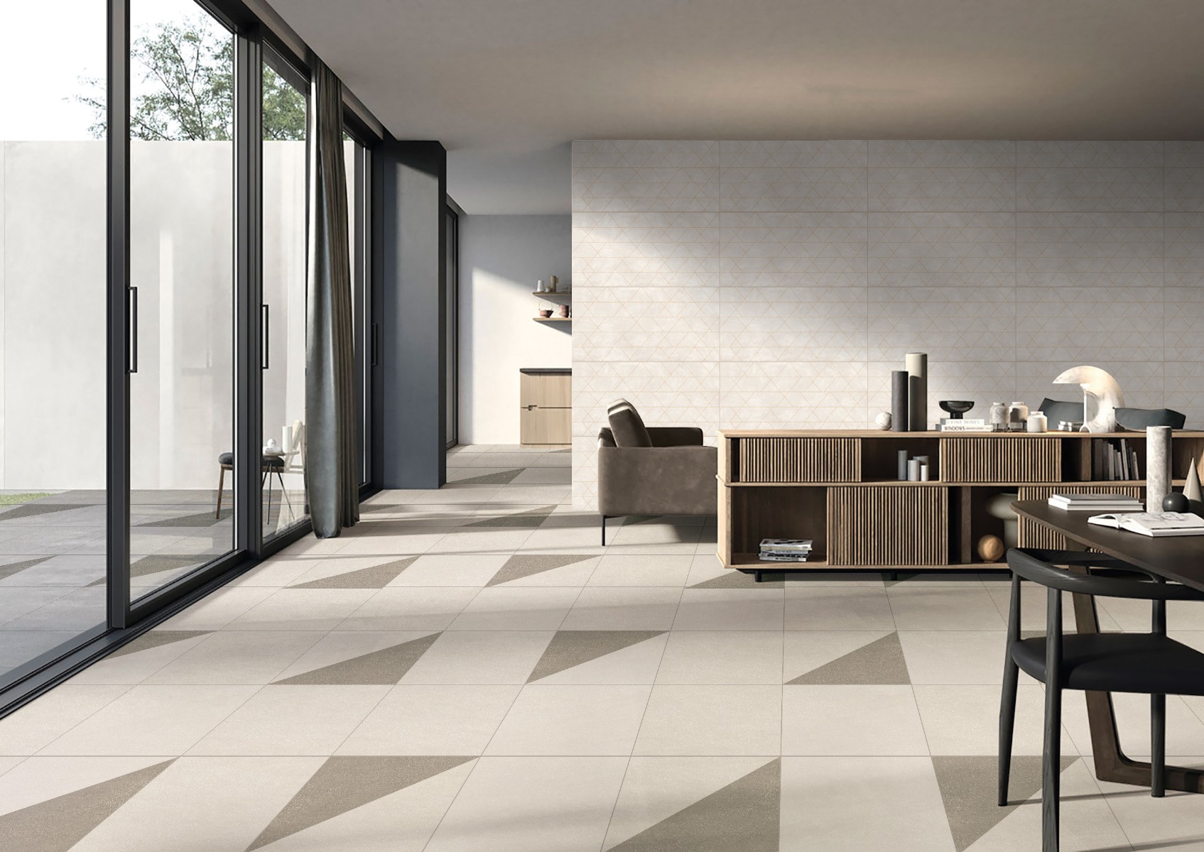 Matte Finish DGVT Cementum Crema Vitrified tile 600x600 mm