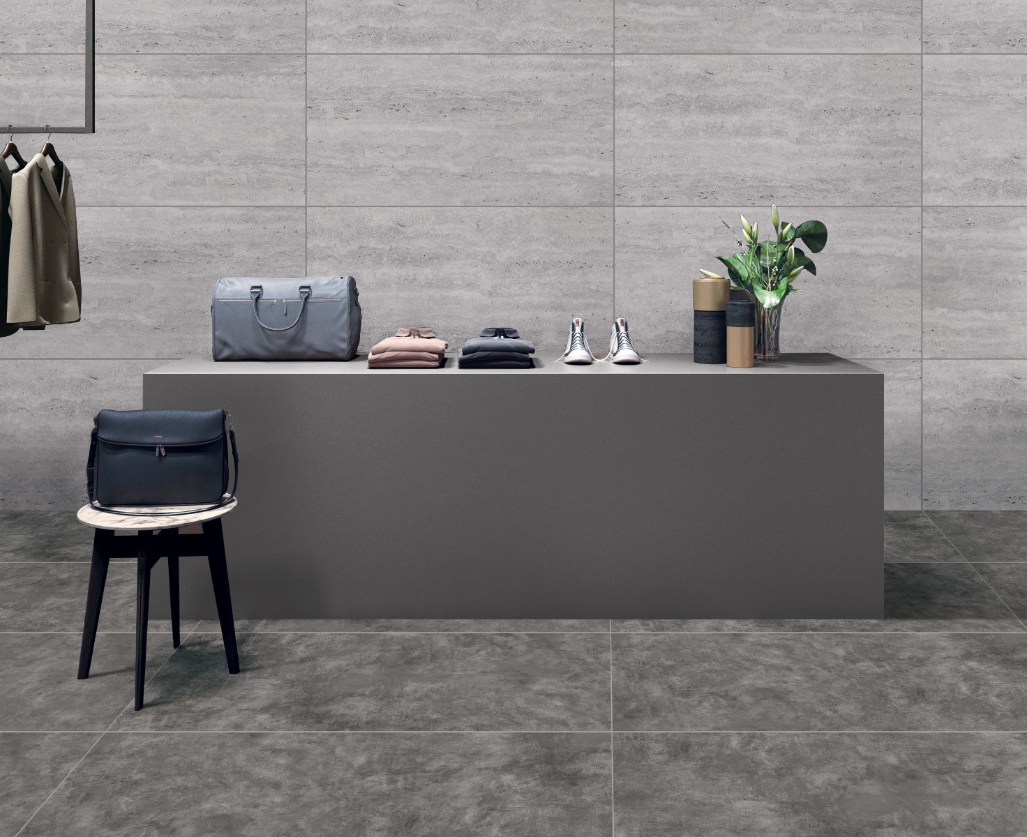 Matte Finish DGVT Smoky Grey Dark  Vitrified tile 600x1200 mm