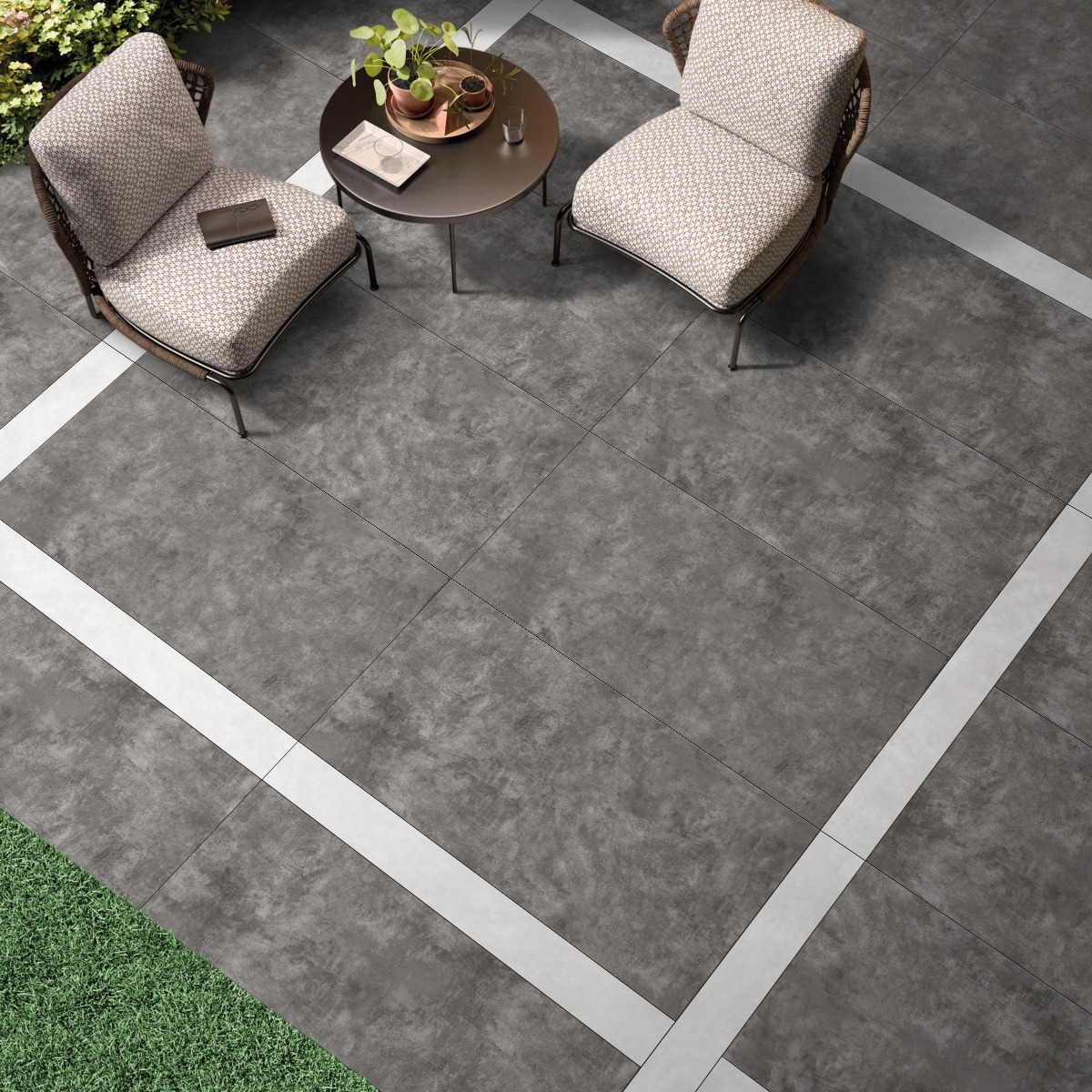 Matte Finish DGVT Smoky Grey Dark  Vitrified tile 600x1200 mm