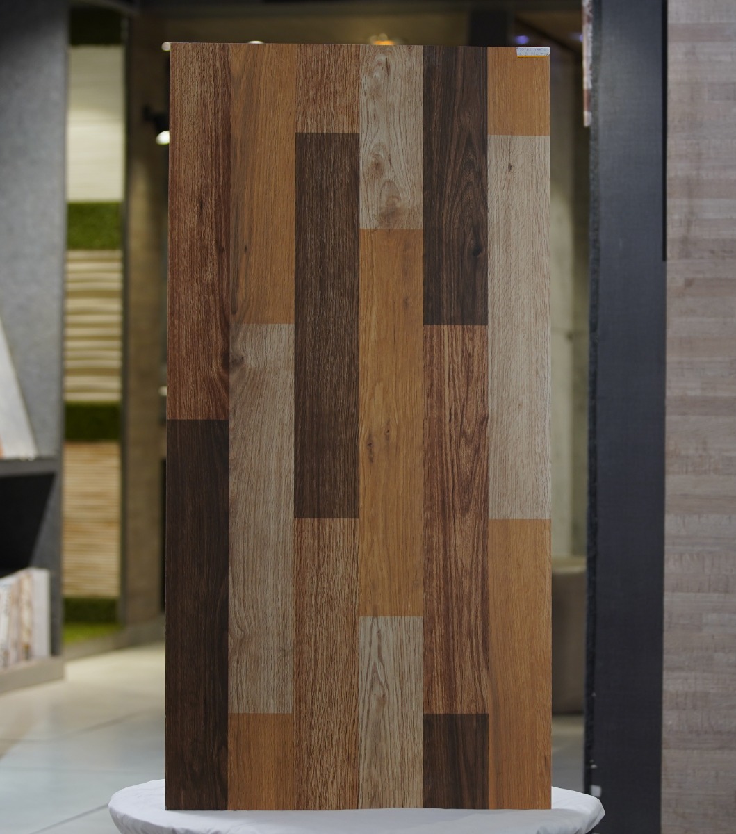 Matte Finish DGVT Strips Oak Wood Multi Glazed Vitrified Tiles 600x1200 mm