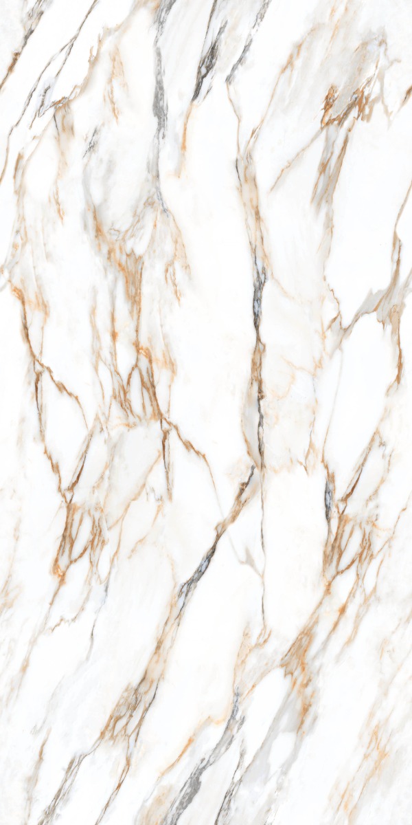 Matte Finish DR Carving Colour Calacutta Marble Glazed Vitrified Tiles 600x1200 mm