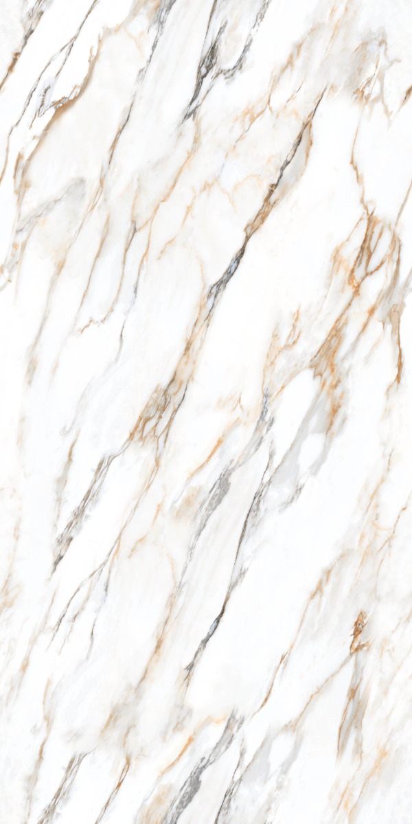 Matte Finish DR Carving Colour Calacutta Marble Glazed Vitrified Tiles 600x1200 mm