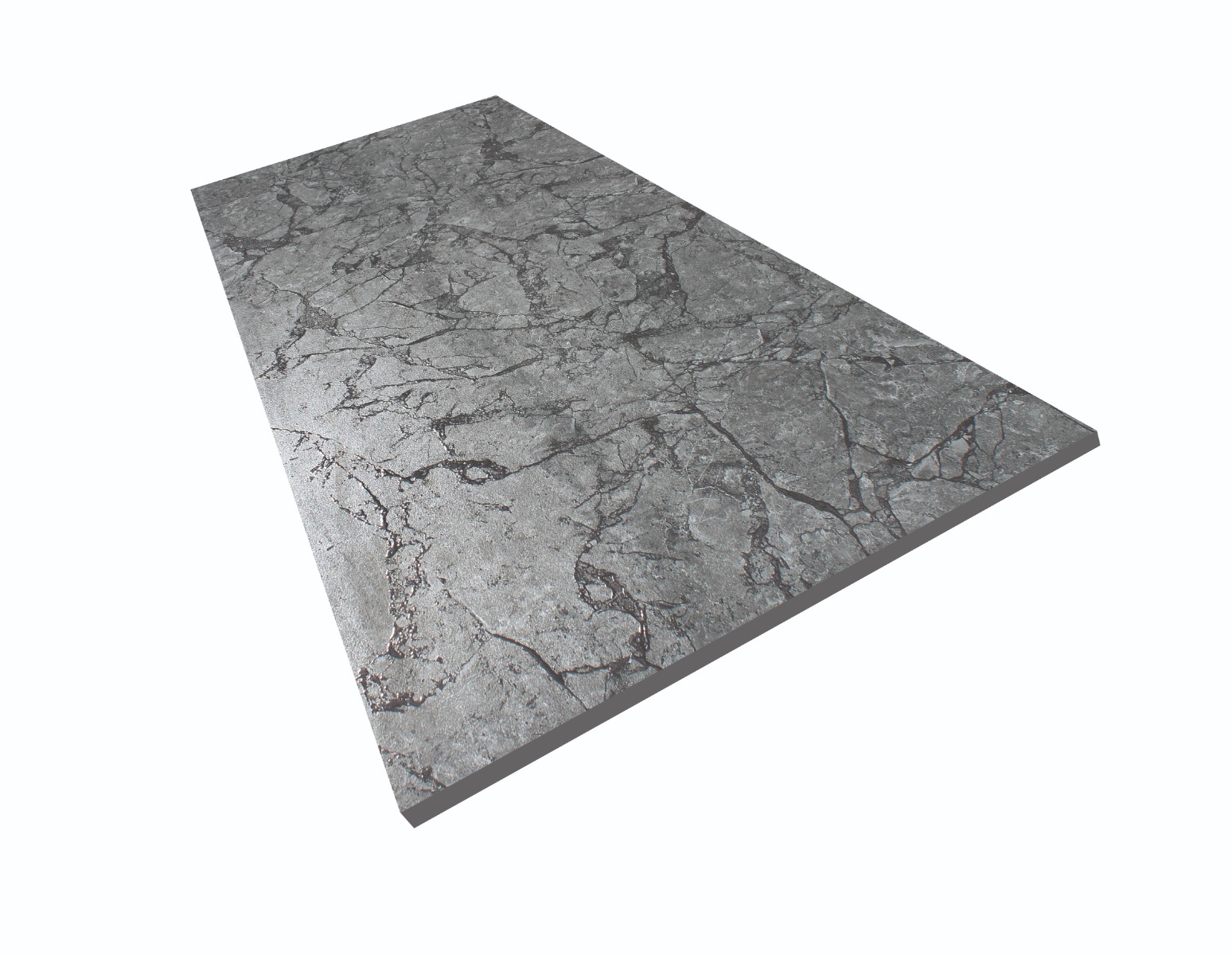 Matte Finish DR Emboss Gloss Crackle Marble Grey Glazed Vitrified Tiles 600x1200 mm