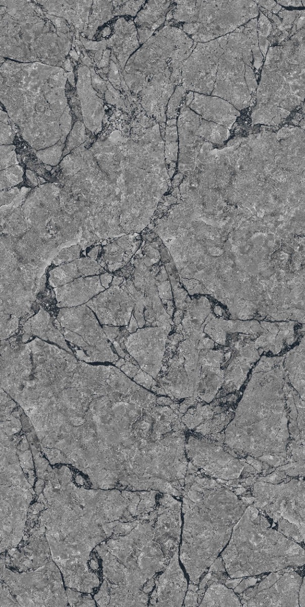 Matte Finish DR Emboss Gloss Crackle Marble Grey Glazed Vitrified Tiles 600x1200 mm