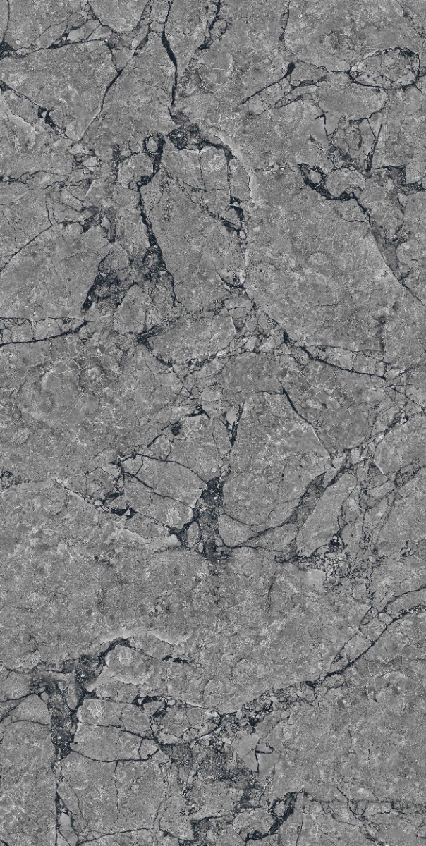Matte Finish DR Emboss Gloss Crackle Marble Grey Glazed Vitrified Tiles 600x1200 mm