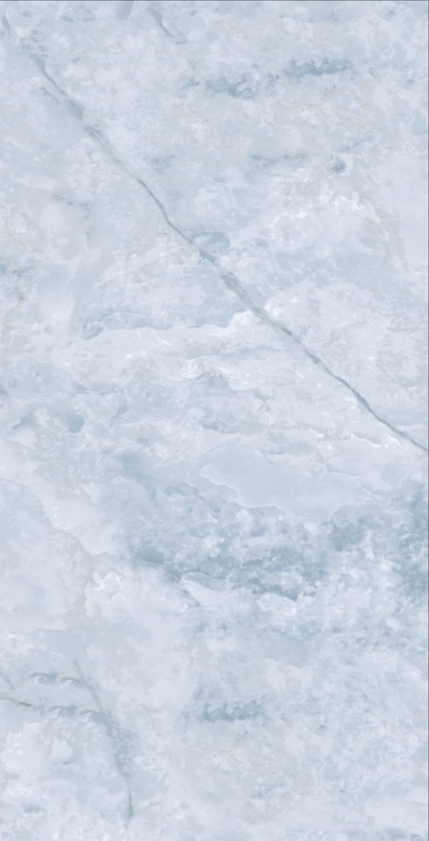 Glossy Finish DR Gloss Onyx Cloudy Blue Marble Glazed Vitrified Tiles 600x1200 mm