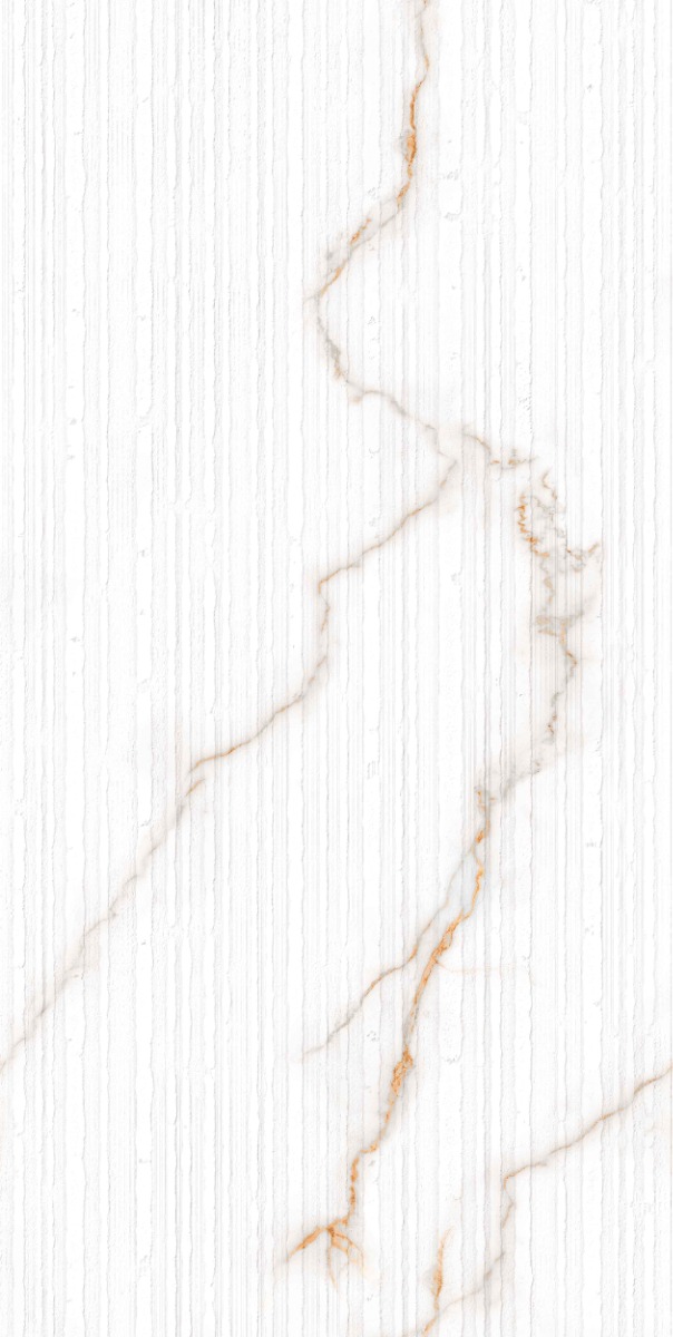 Matte Finish DR Linea Statuario Gold Vein Glazed Vitrified Tiles 600x1200 mm