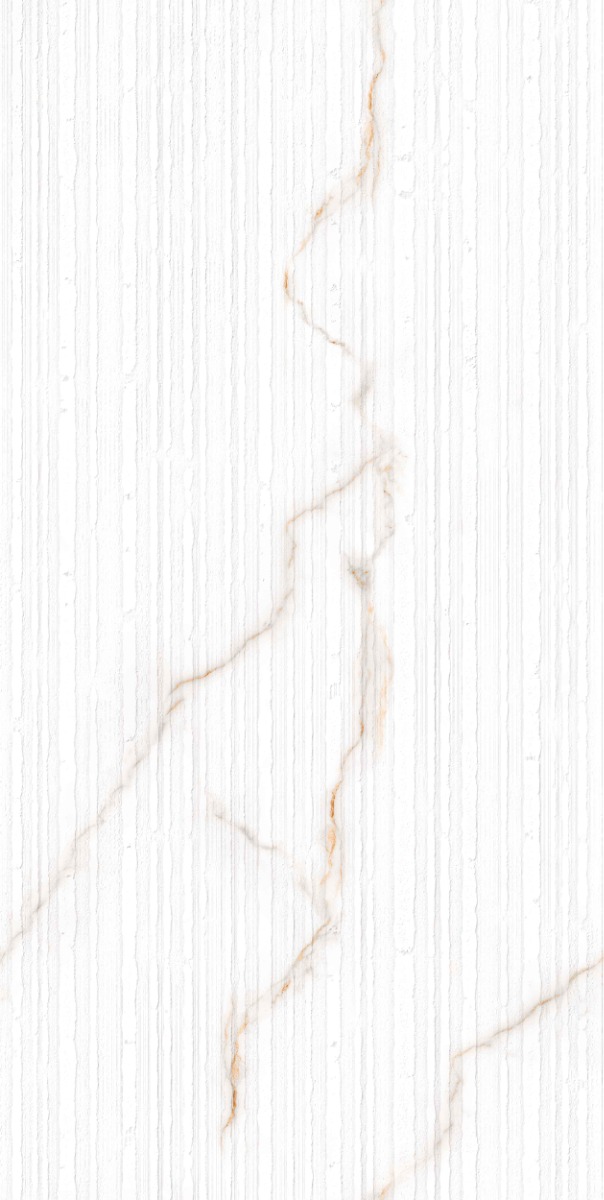 Matte Finish DR Linea Statuario Gold Vein Glazed Vitrified Tiles 600x1200 mm