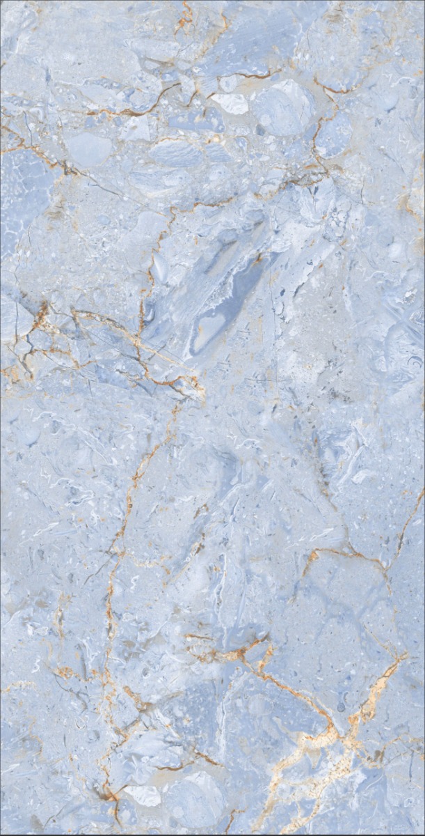 DR Matte Breccia Blue Gold Vein
