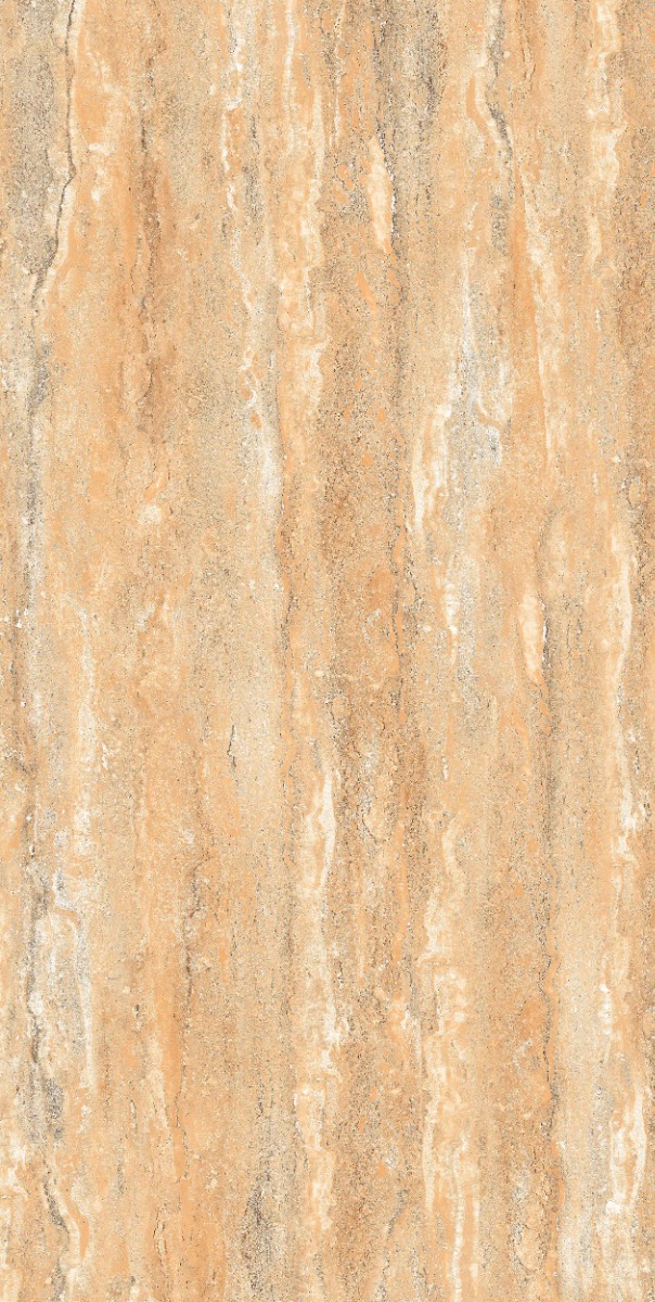 Matte Finish DR Matte Classic Travertine Golden Glazed Vitrified Tiles 600x1200 mm