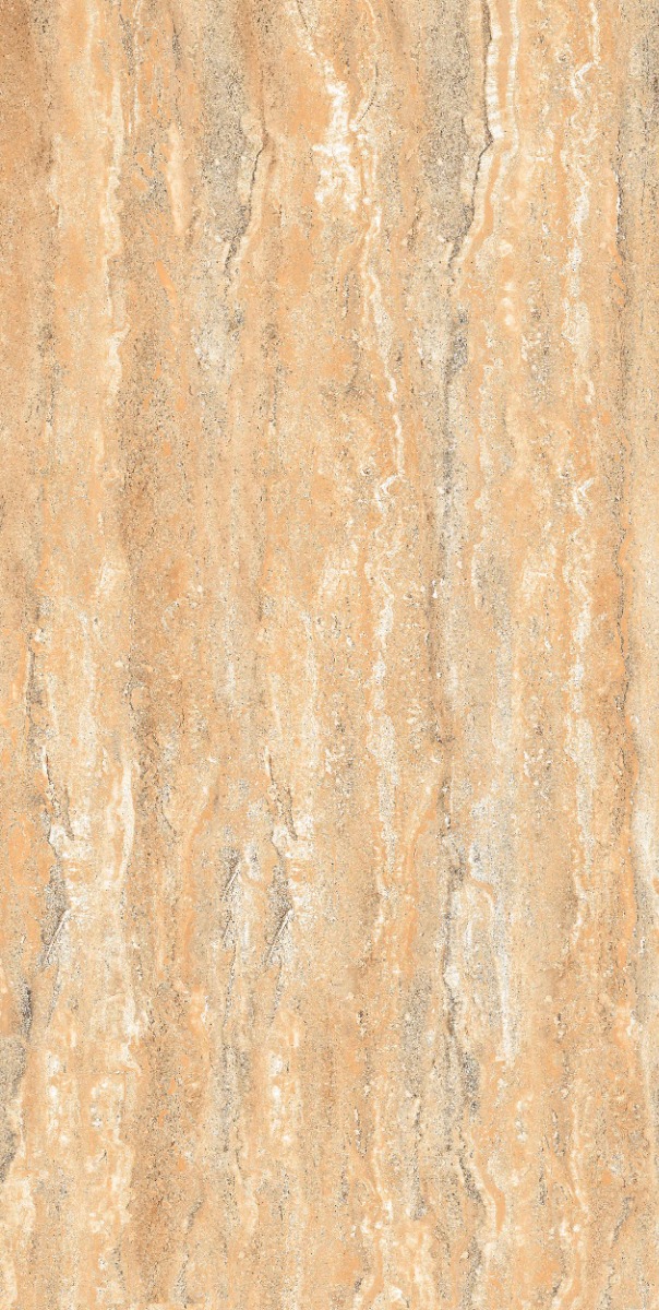 Matte Finish DR Matte Classic Travertine Golden Glazed Vitrified Tiles 600x1200 mm