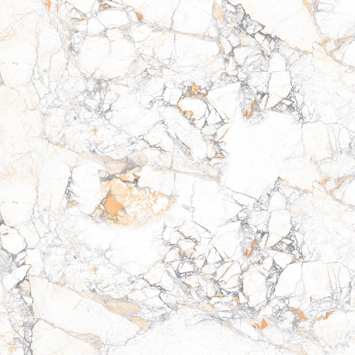 Glossy Finish DR PGVT Arabescato Gold Marble Glazed Vitrified Tiles 600x600 mm