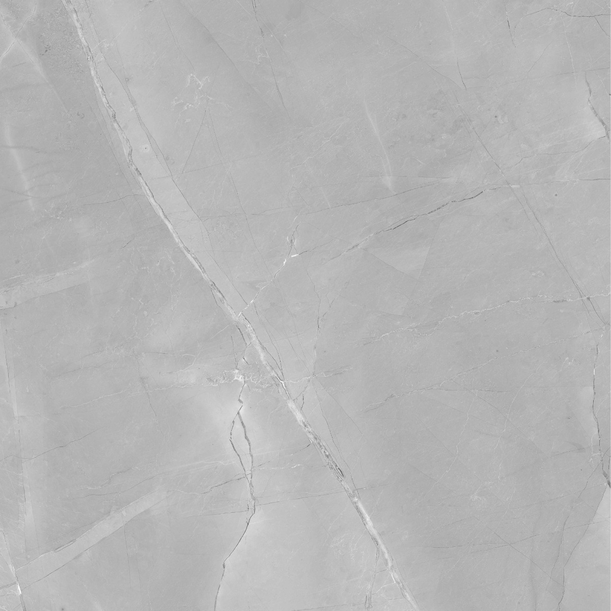 Glossy Finish DR PGVT Armani Marble Grey LT Glazed Vitrified Tiles 600x600 mm