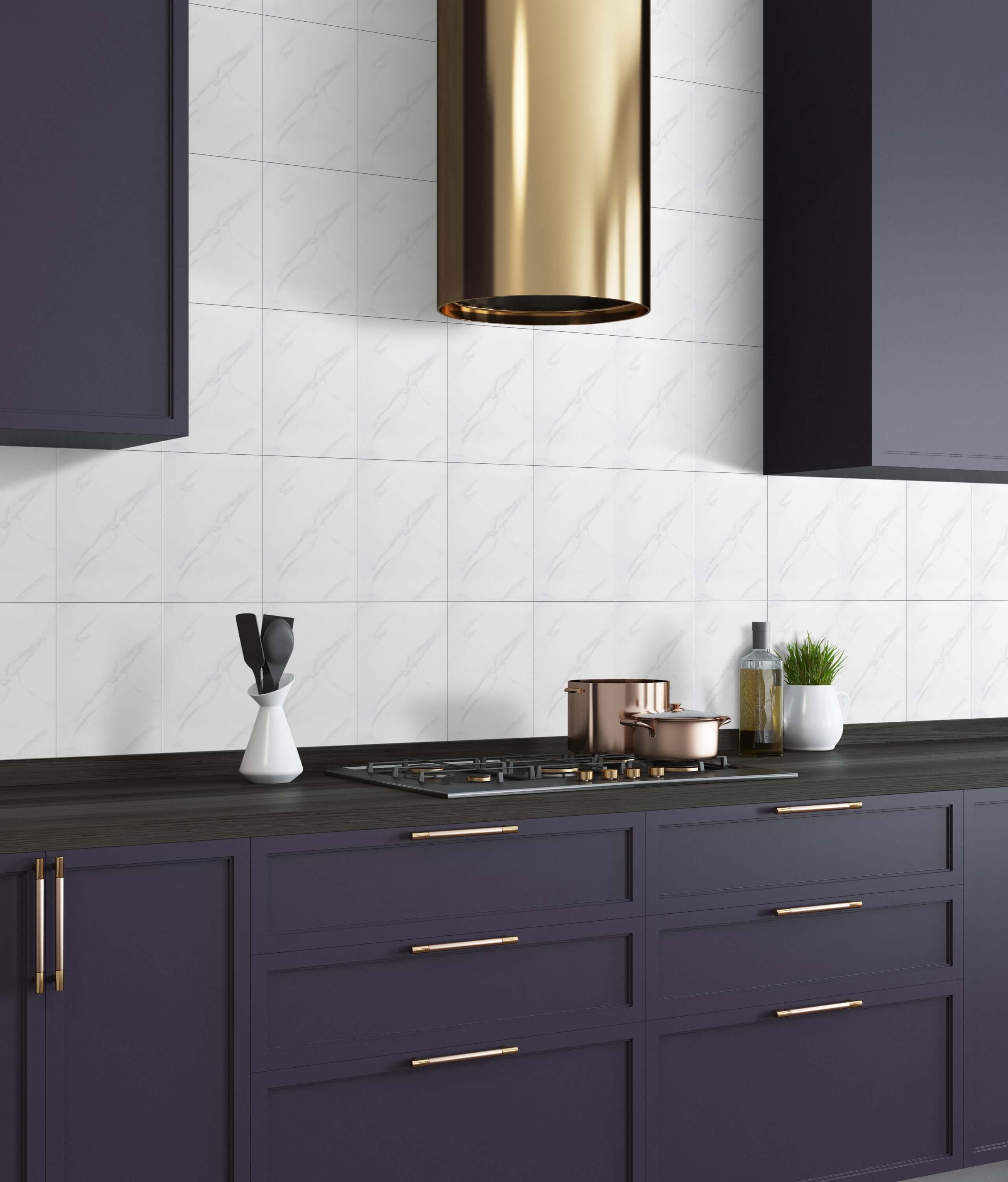 Glossy Finish Elite Grey Ceramic tile 200x300 mm