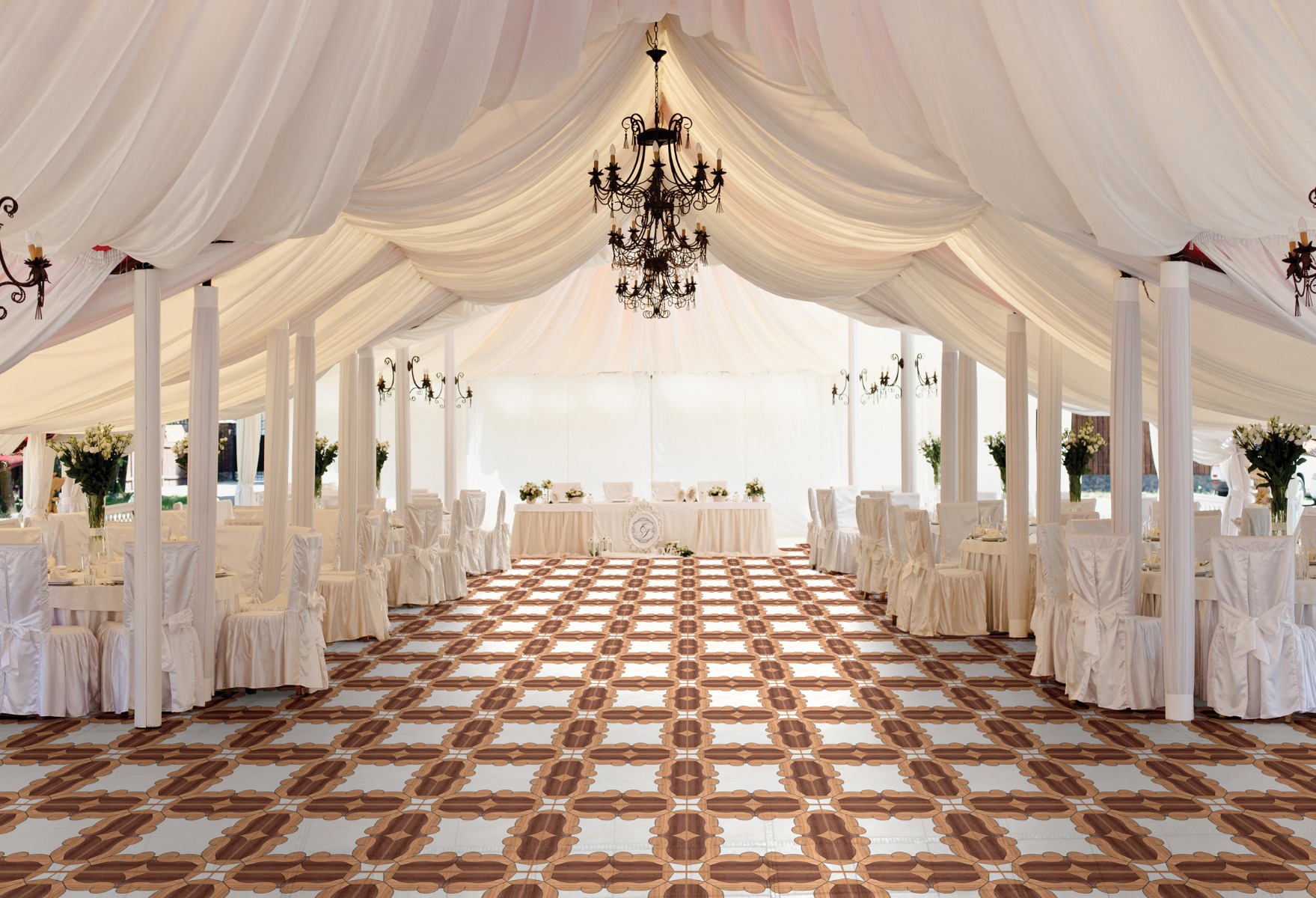 Matte Finish GFT BDF Inlay Wood  Ceramic tile 600x600 mm