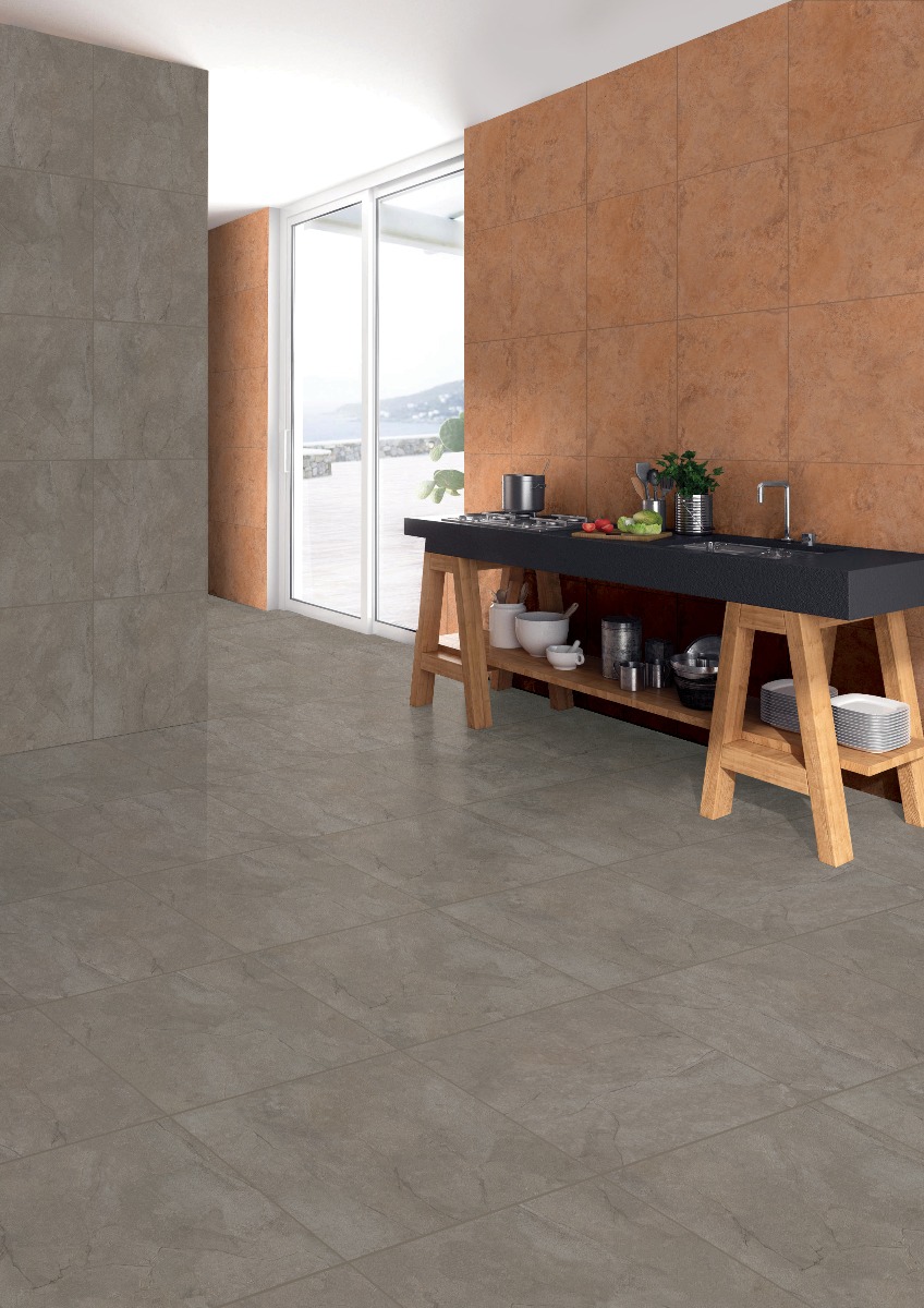 Matte Finish GFT BDF Modern Slate Charcoal  Ceramic tile 600x600 mm