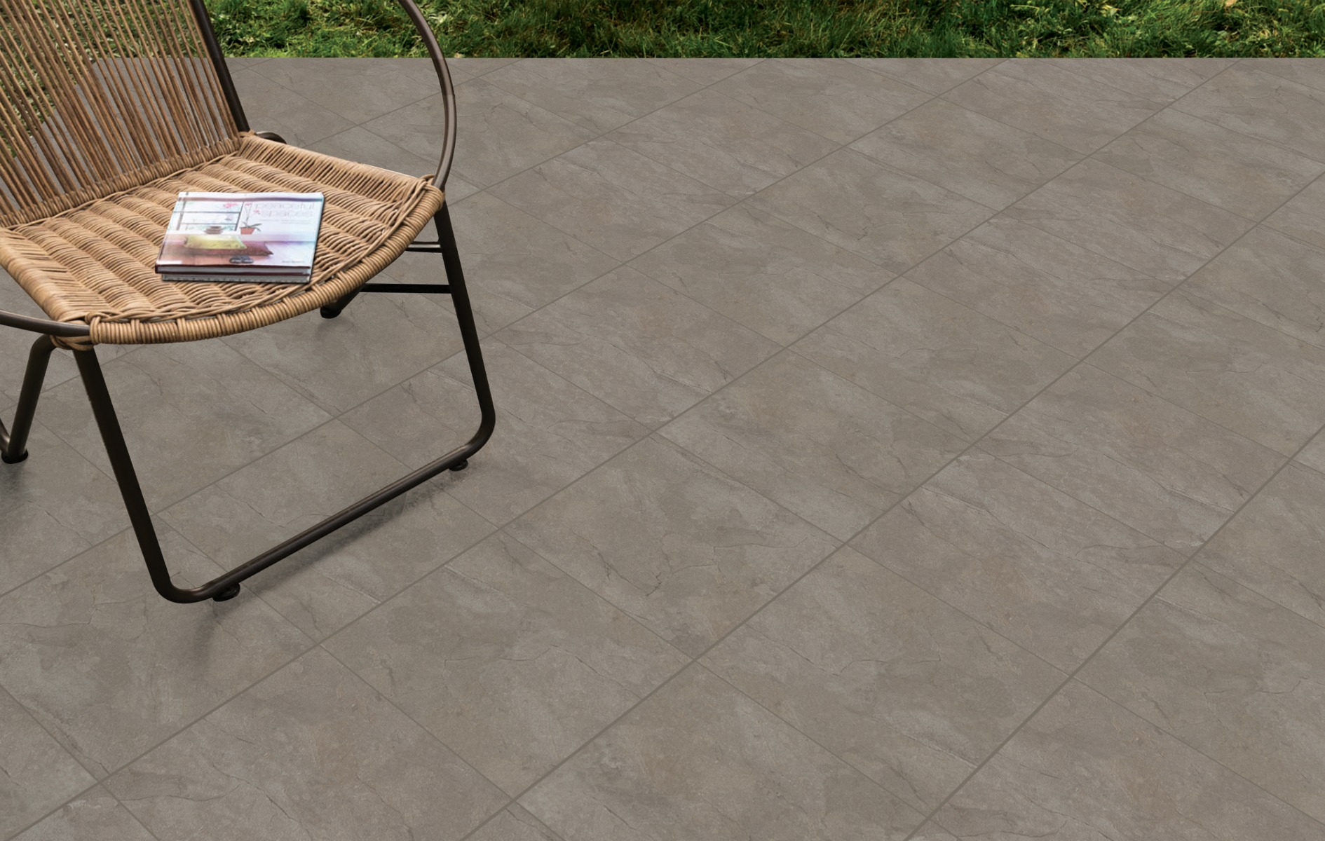 Matte Finish GFT BDF Modern Slate Charcoal  Ceramic tile 600x600 mm