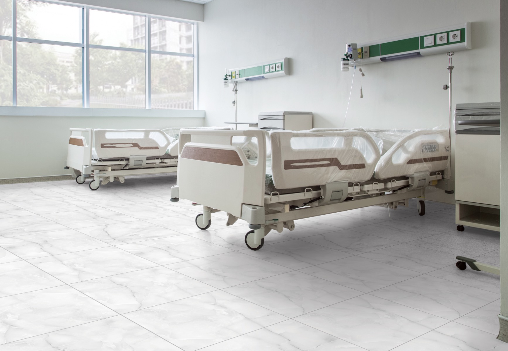 Matte Finish GFT BDF Onyx White FT Ceramic tile 600x600 mm