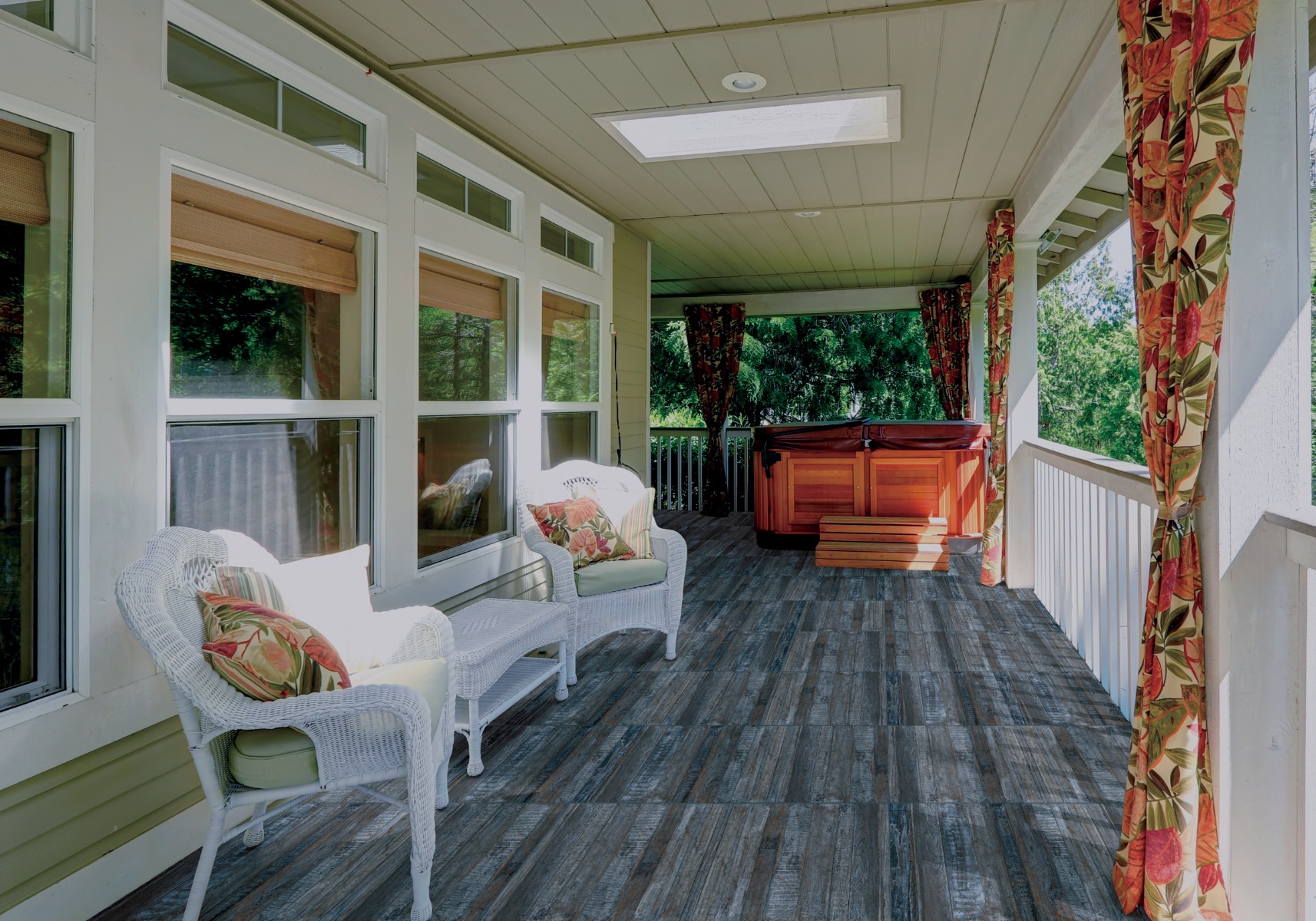 Matte Finish GFT BDF Strip Wood Grey  Ceramic tile 600x600 mm
