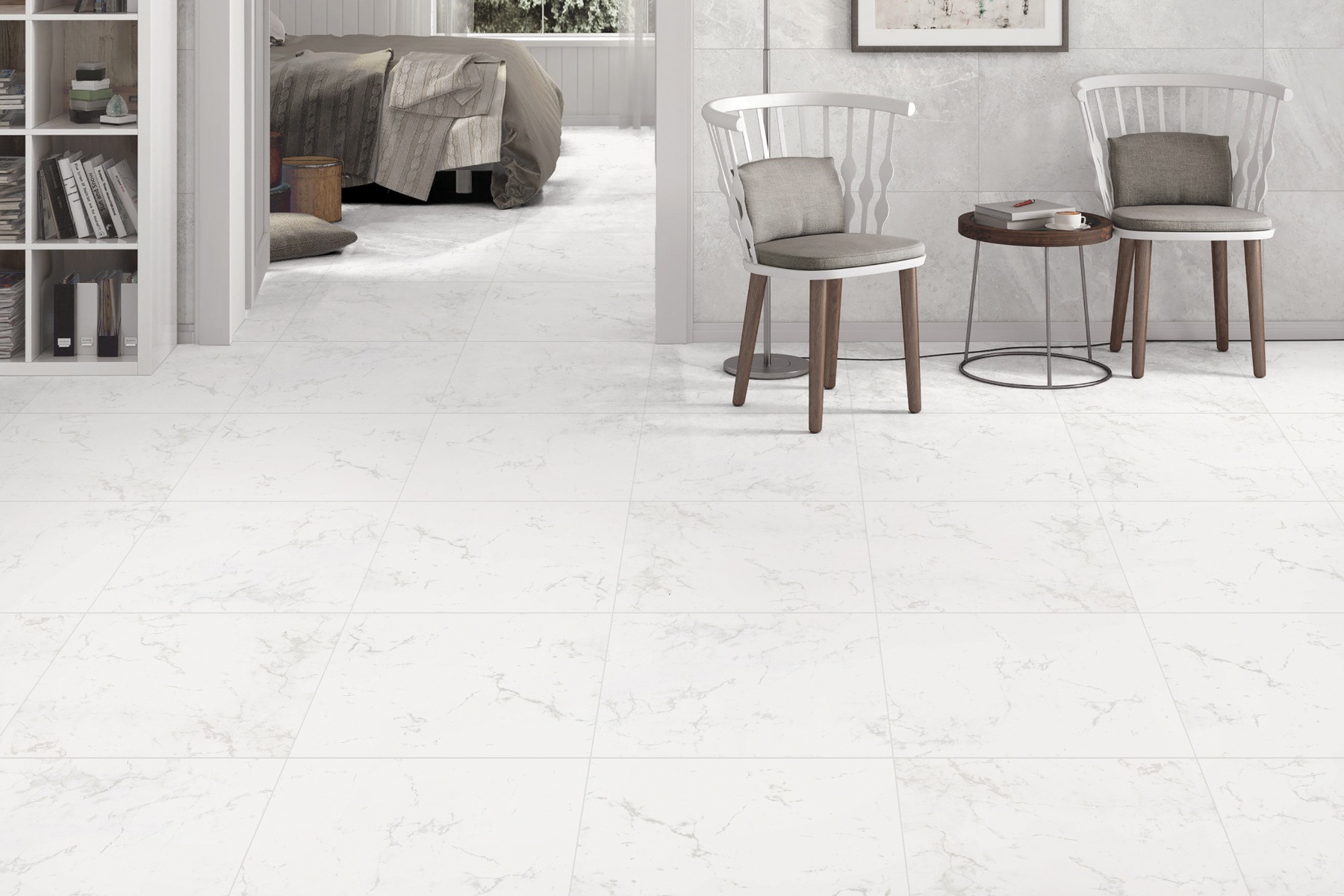 Matte Finish  GFT FT Alps Grey  Ceramic tile 600x600 mm