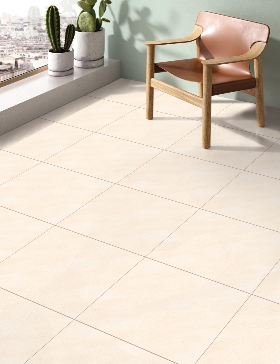 Matte Finish  GFT FT Blenda Ivory  Ceramic tile 600x600 mm