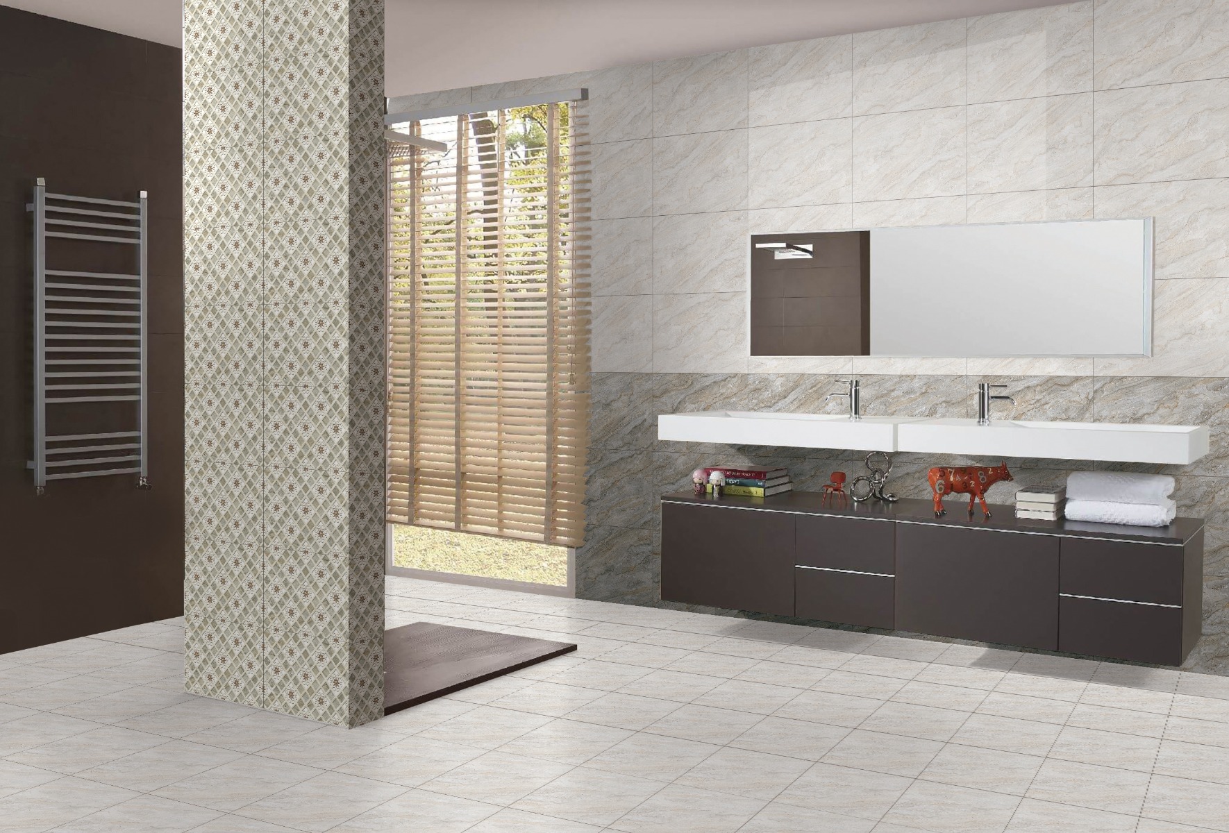 Matte Finish GFT SPF Dyna EC Grey Lt Ceramic tile 300x300 mm