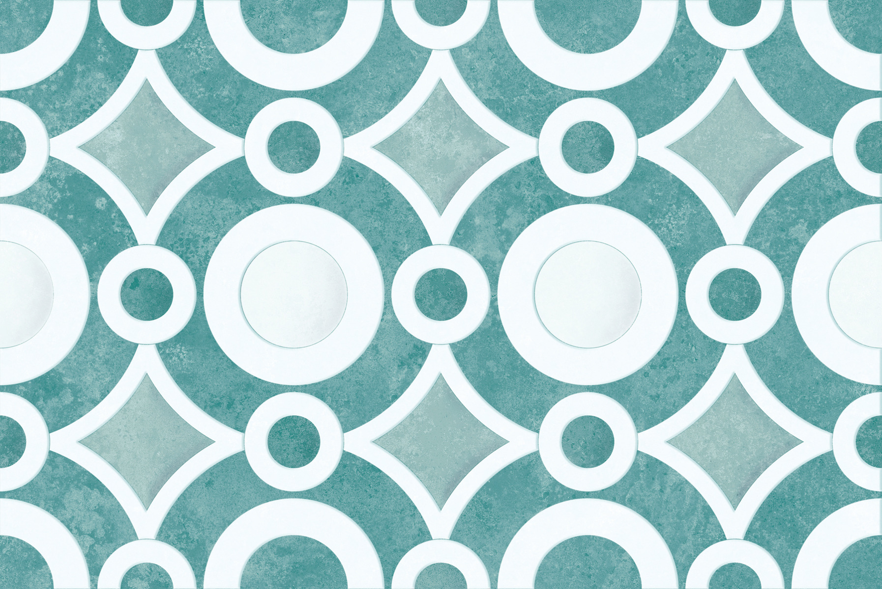 Glossy Finish GFT SPH Geometric Aqua HL Ceramic tile 300x450 mm