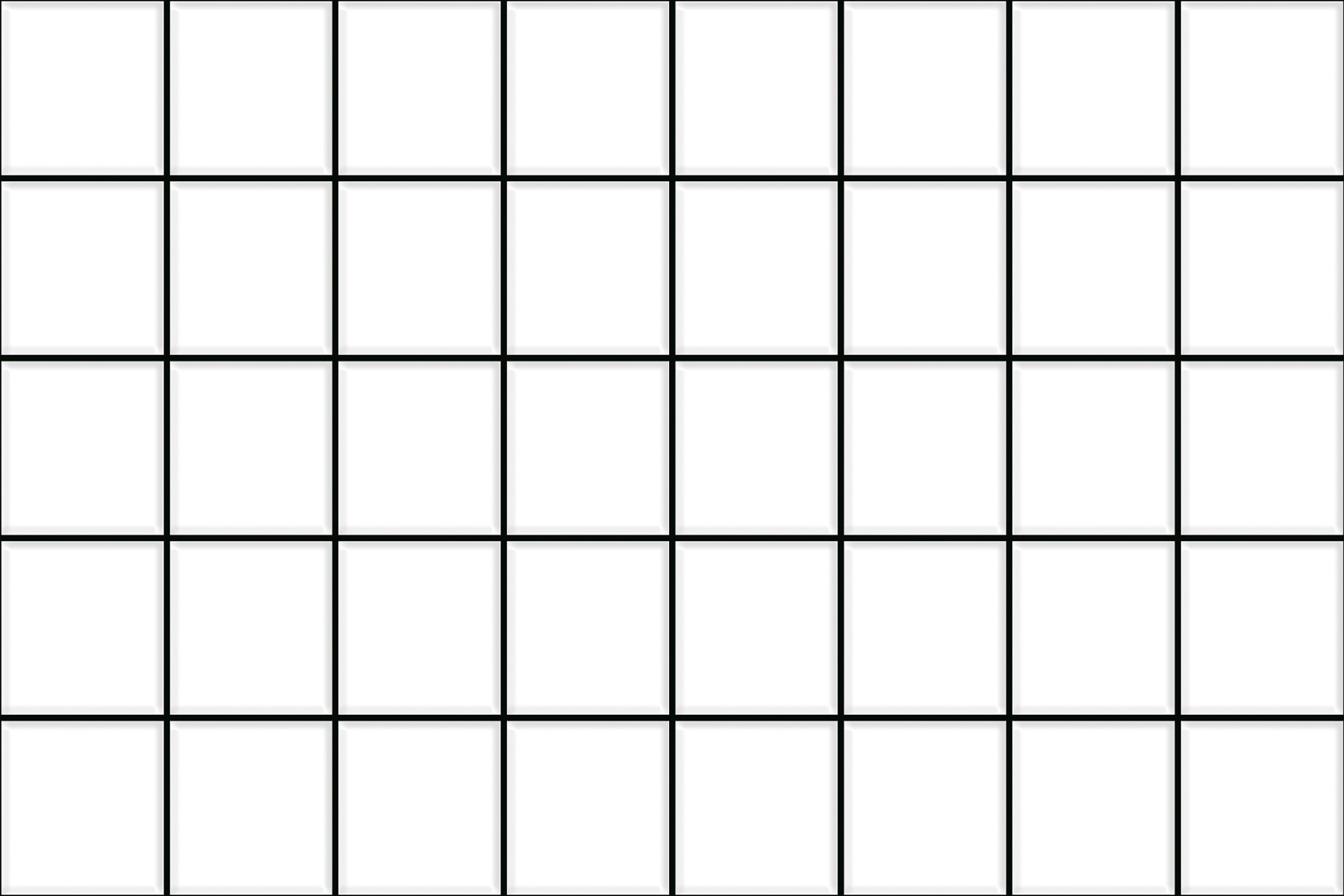 HBG Plain Mosaic White