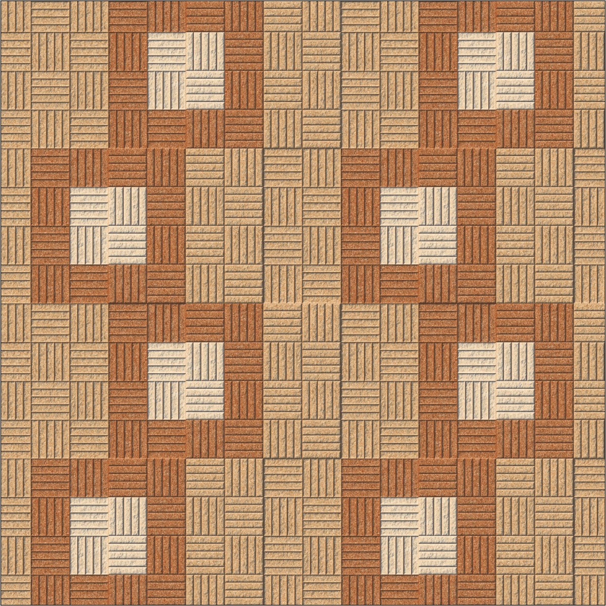 Matte Finish HP Basket Weave Square Beige  Ceramic tile 300x300 mm