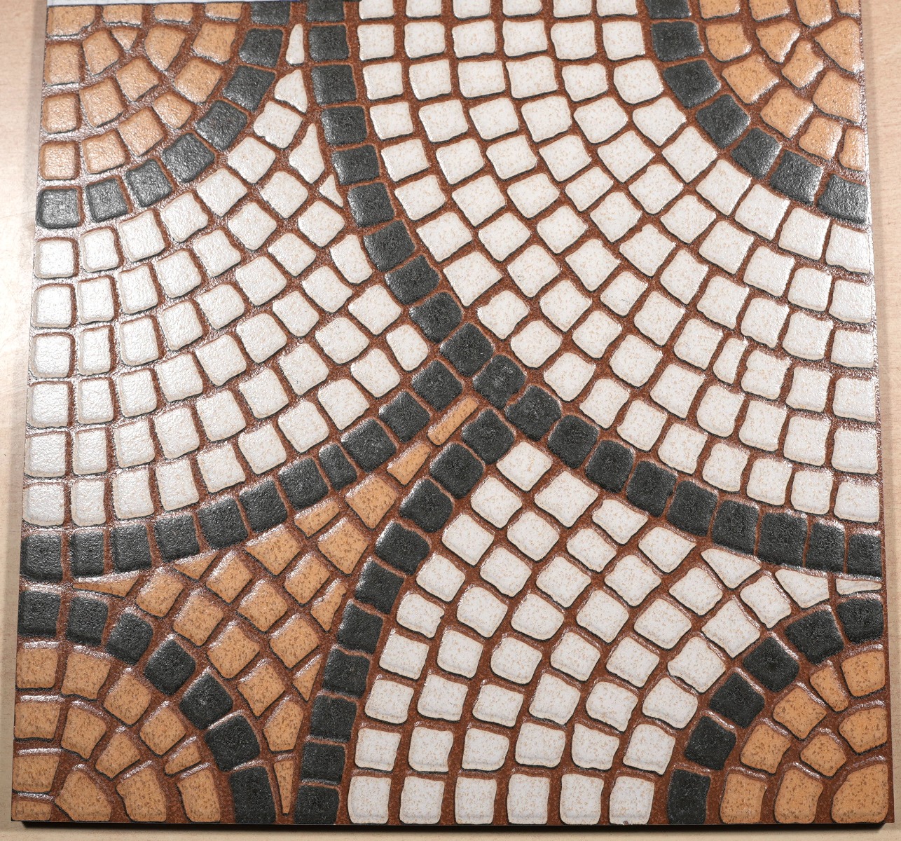 Matte Finish HP Kaso Brown Digital Paver tile 300x300 mm