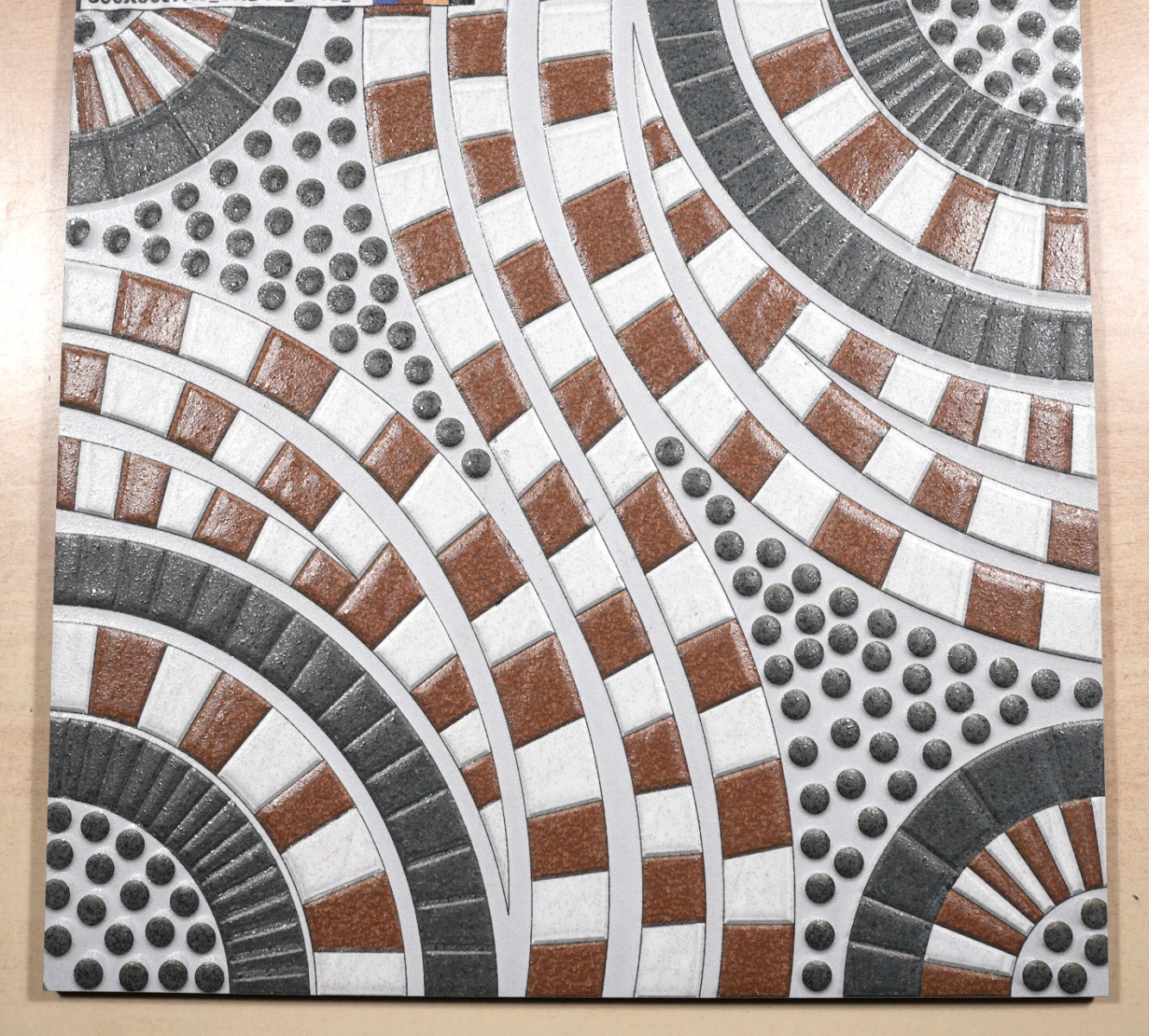 Matte Finish HP Wavo Brown Digital Paver tile 300x300 mm