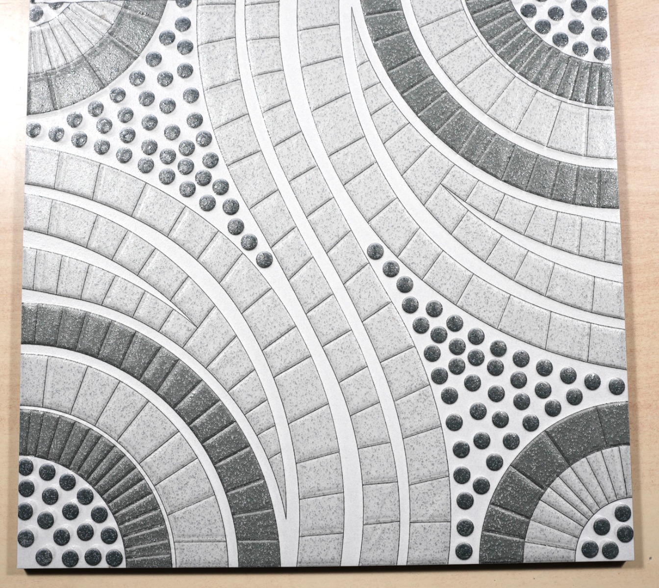Matte Finish HP Wavo Grey Digital Paver tile 300x300 mm